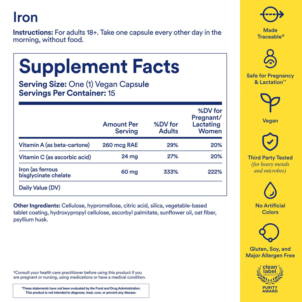 Ritual Iron Bisglycinate Supplement

