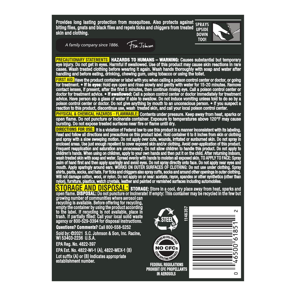 OFF! Deep Woods Sportsmen Insect Repellent Aerosol

