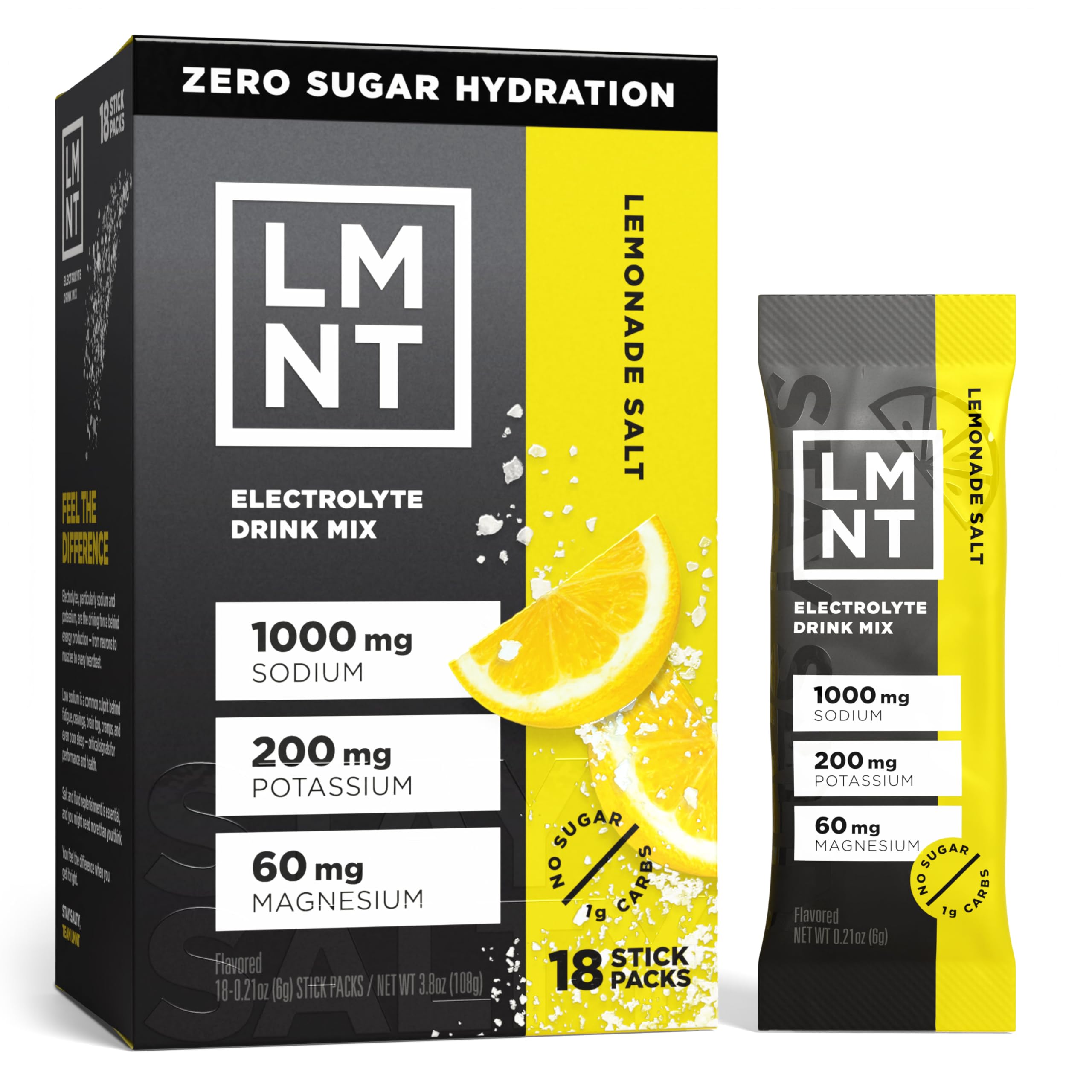 LMNT Zero Sugar Electrolyte Drink Mix