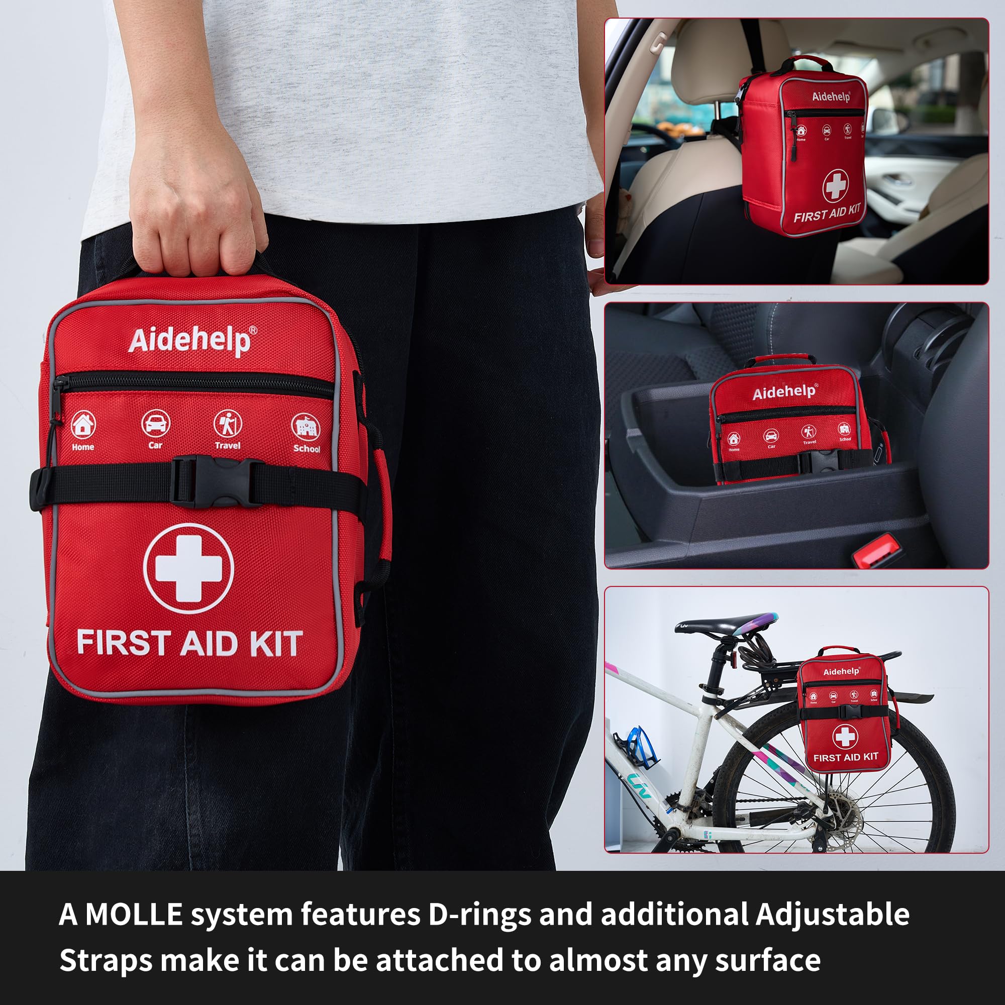 First Aid Kit - 520-Piece Large Emergency Medical Kit

