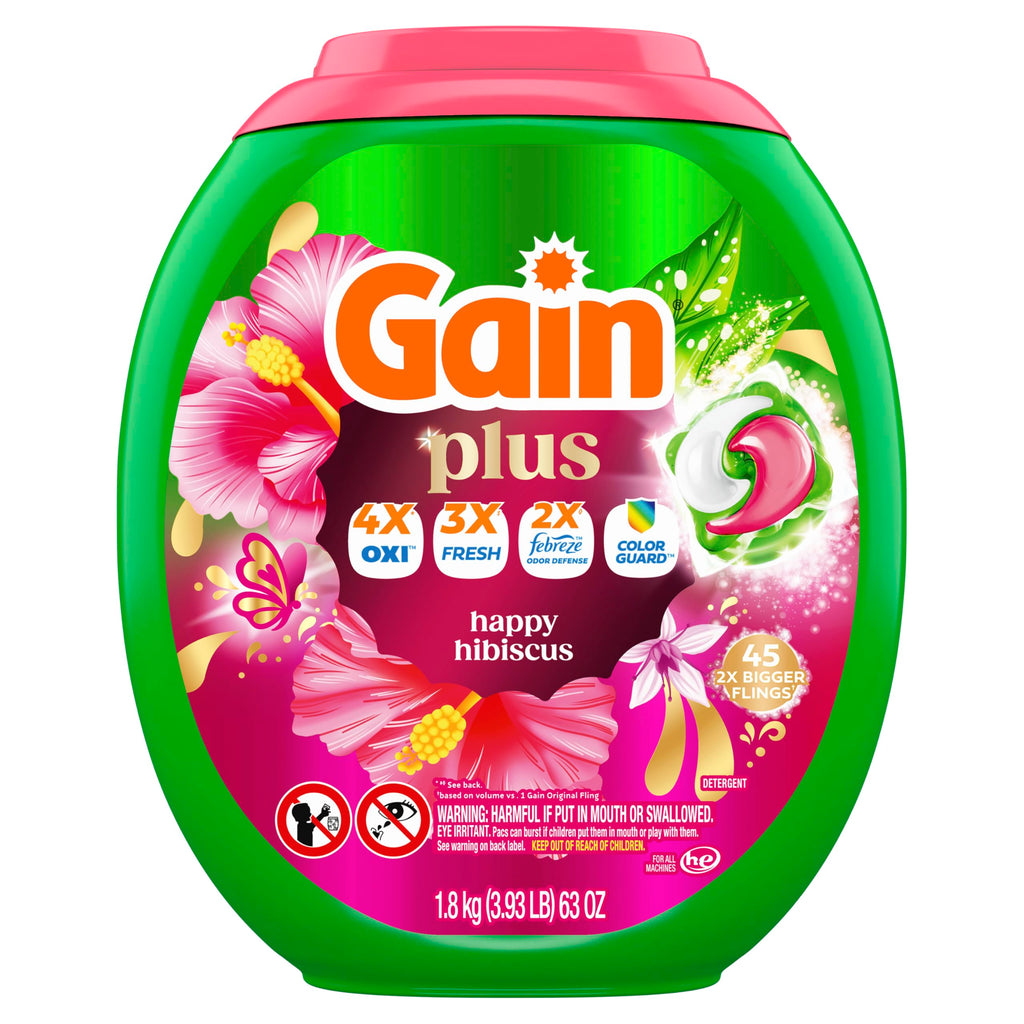 Gain Plus Flings Pods | All-in-One Laundry Detergent

