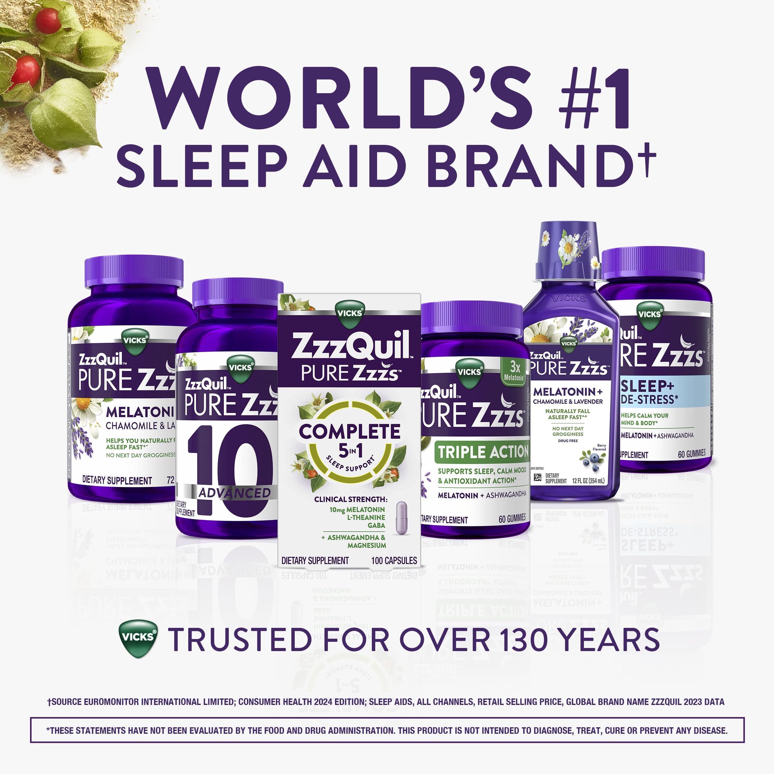 ZzzQuil PURE Zzzs Complete Sleep Melatonin 10 mg

