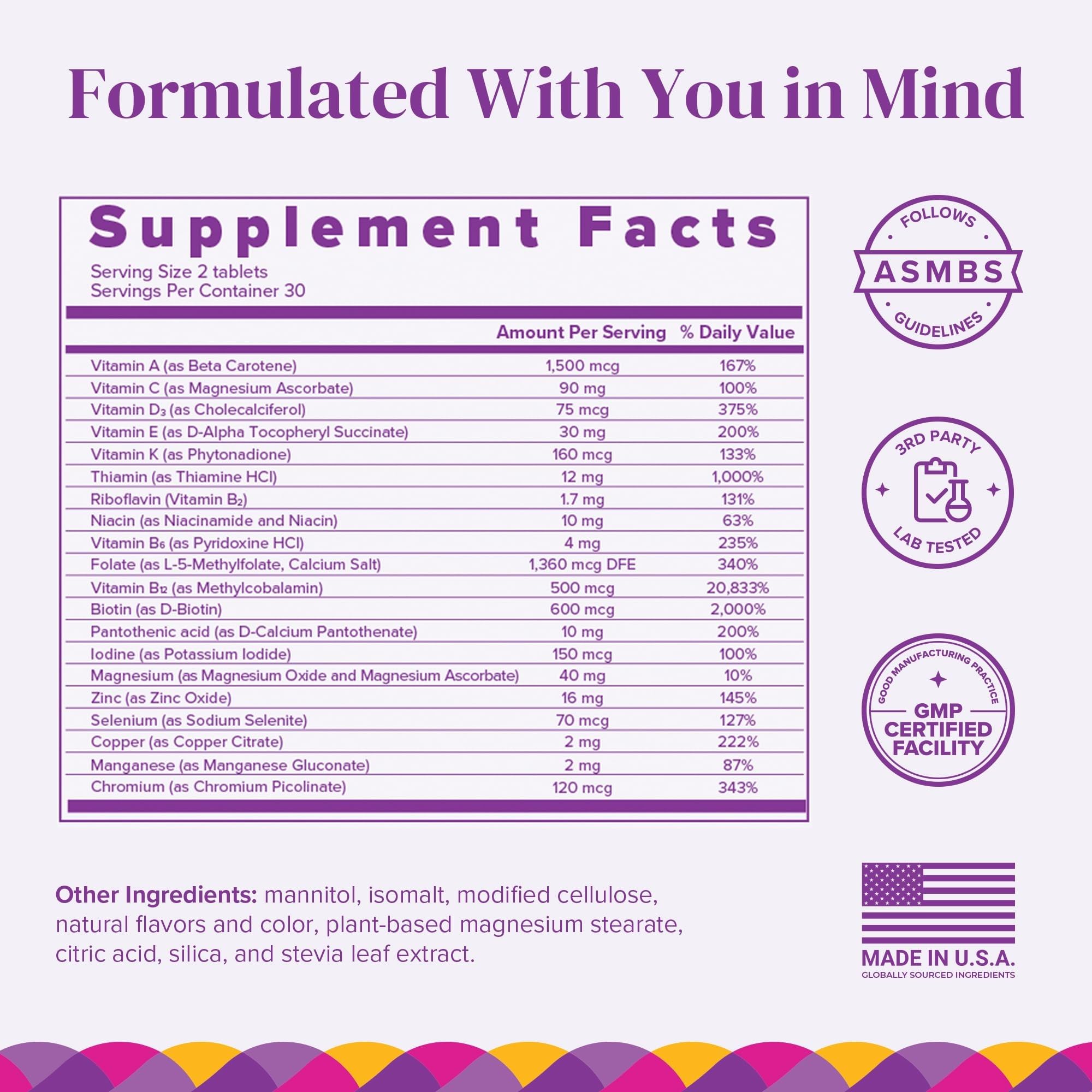 BariMelts Bariatric Multivitamin for Women | Sugar-Free

