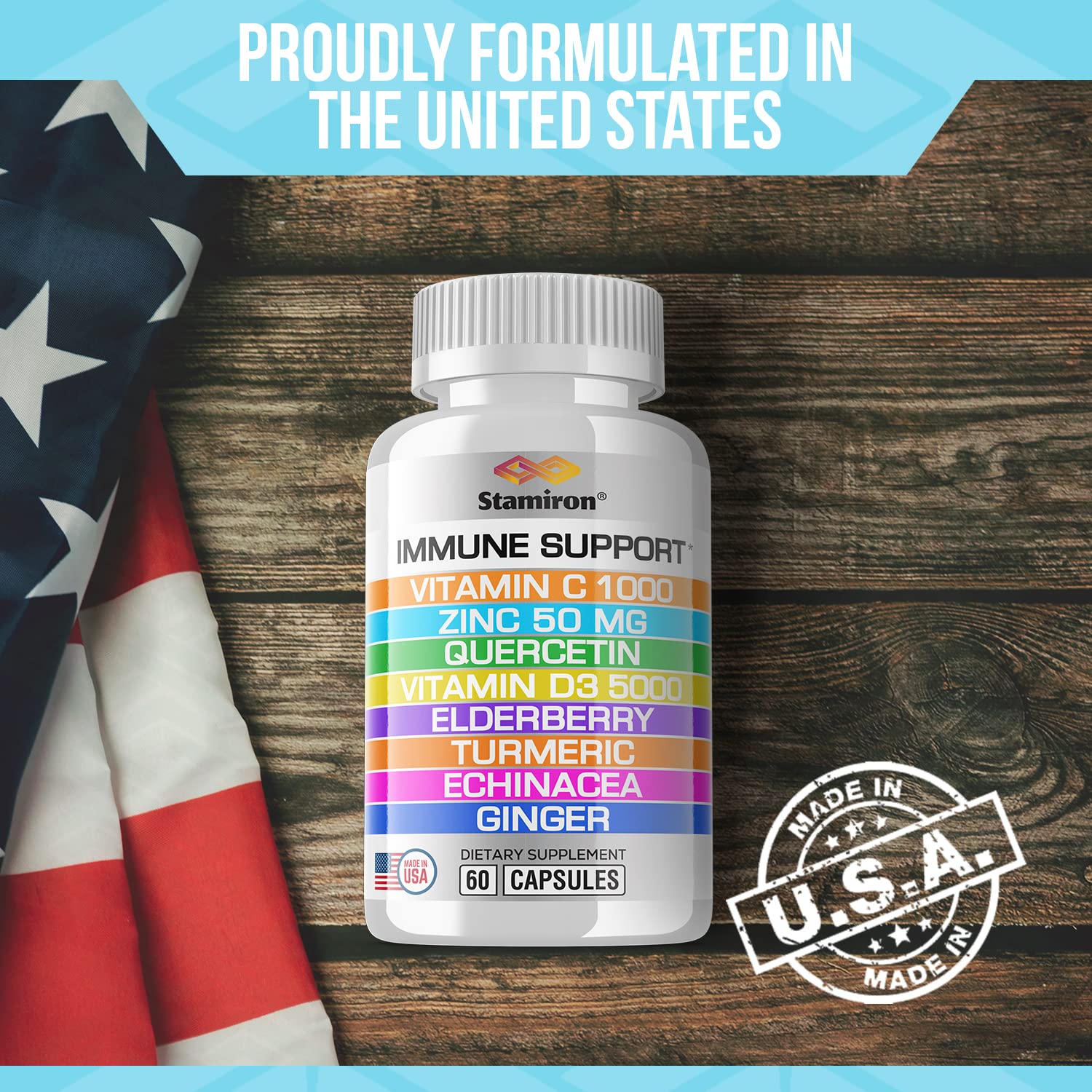 Stamiron All-in-One Immune Support Capsules

