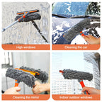 Window Cleaning Tool by Eazer 2-in-1 Rotatable Extension Pole

