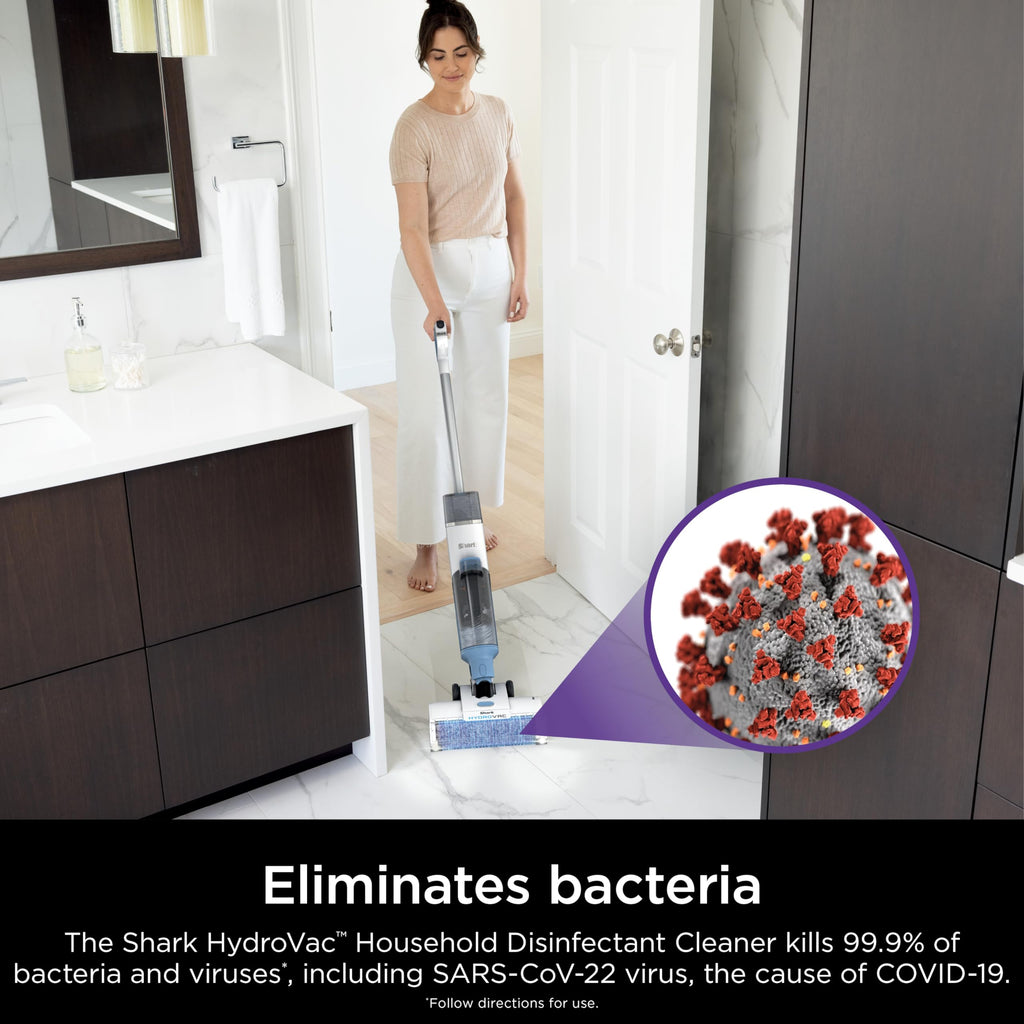 Shark HydroVac Disinfectant Cleaner Kills 99.9% Bacteria

