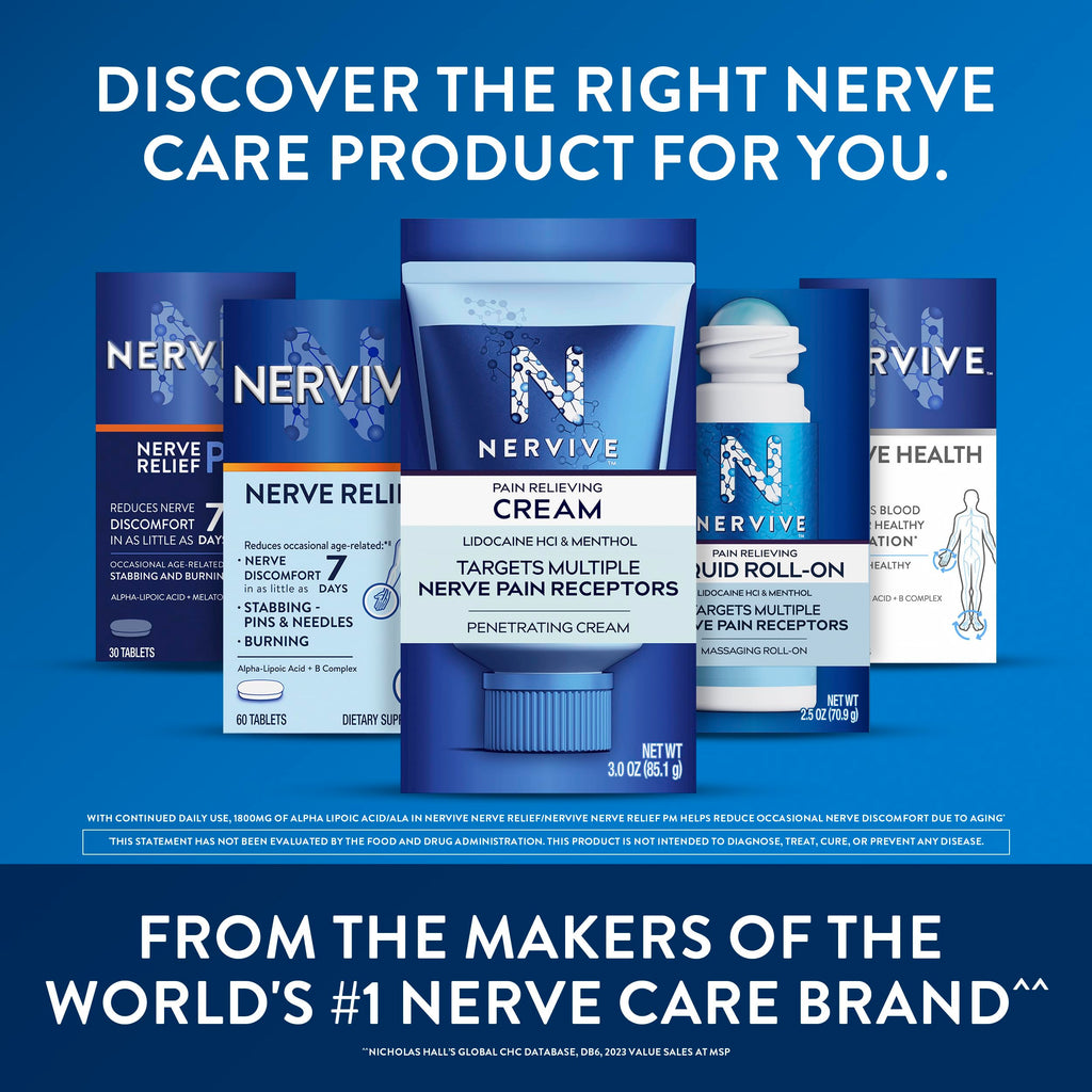 NERVIVE Nerve Relief Supplement with Alpha Lipoic Acid

