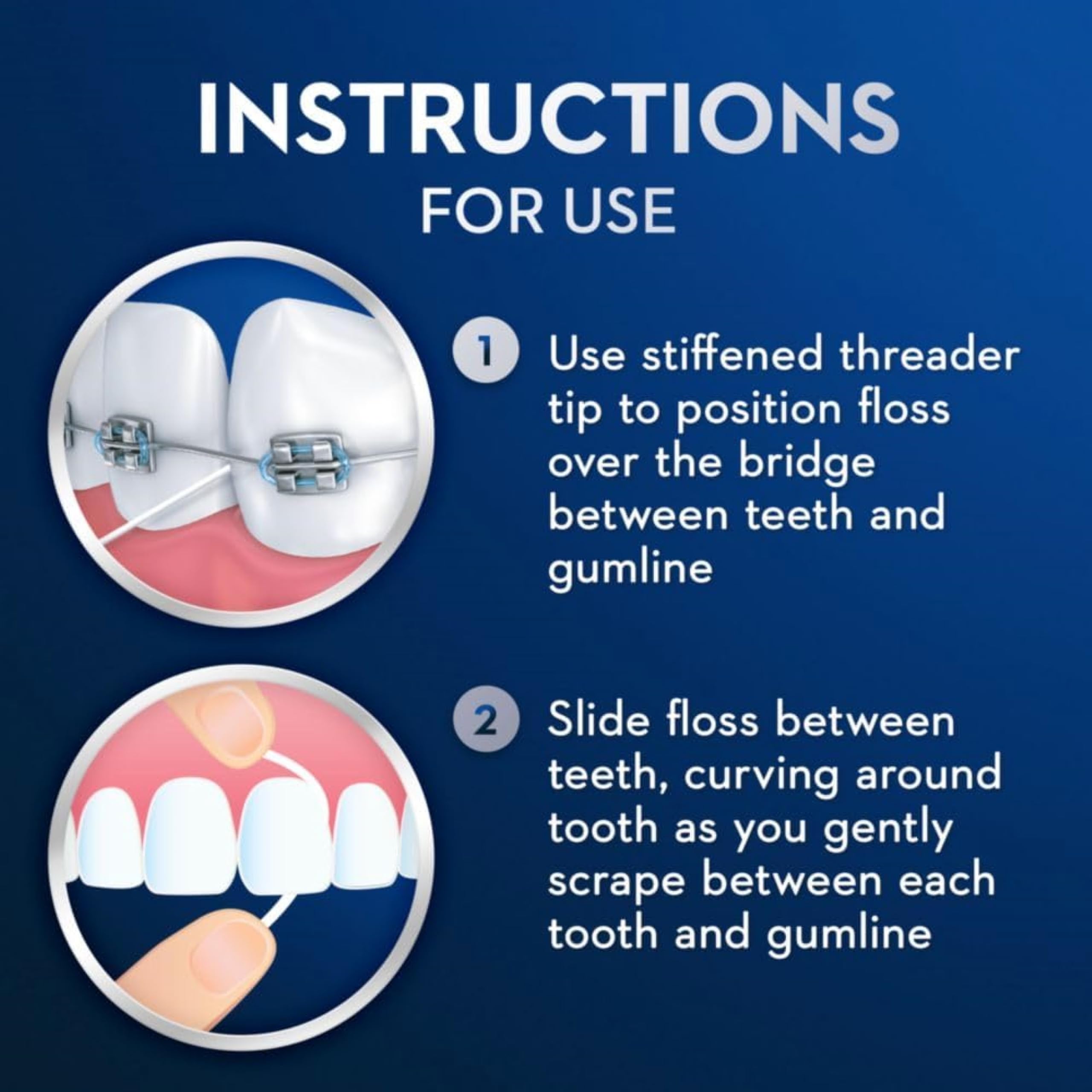 Oral-B Threader Floss for Braces and Implants

