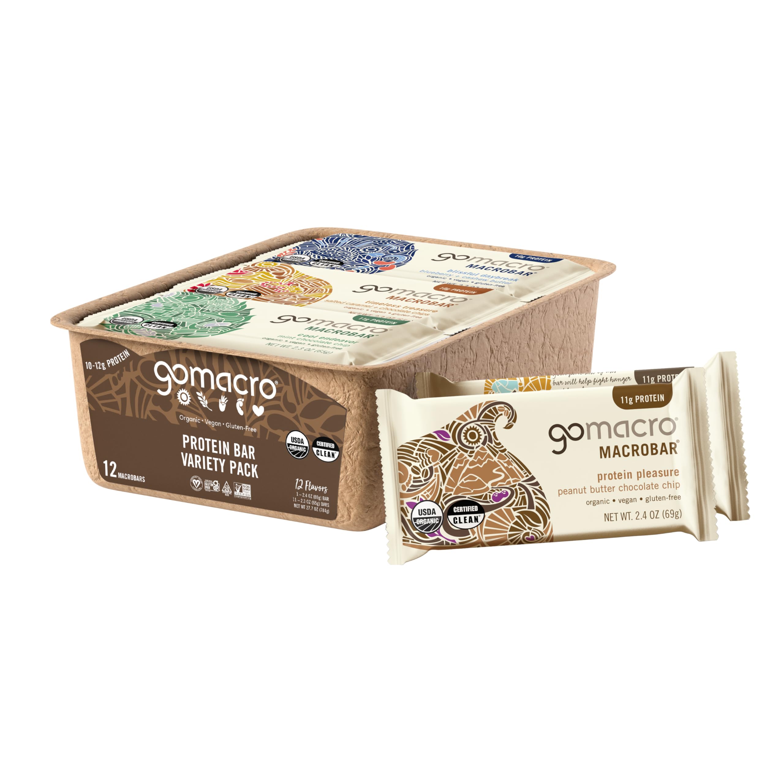 GoMacro MacroBar Organic Vegan Protein Bars | Plant Snack

