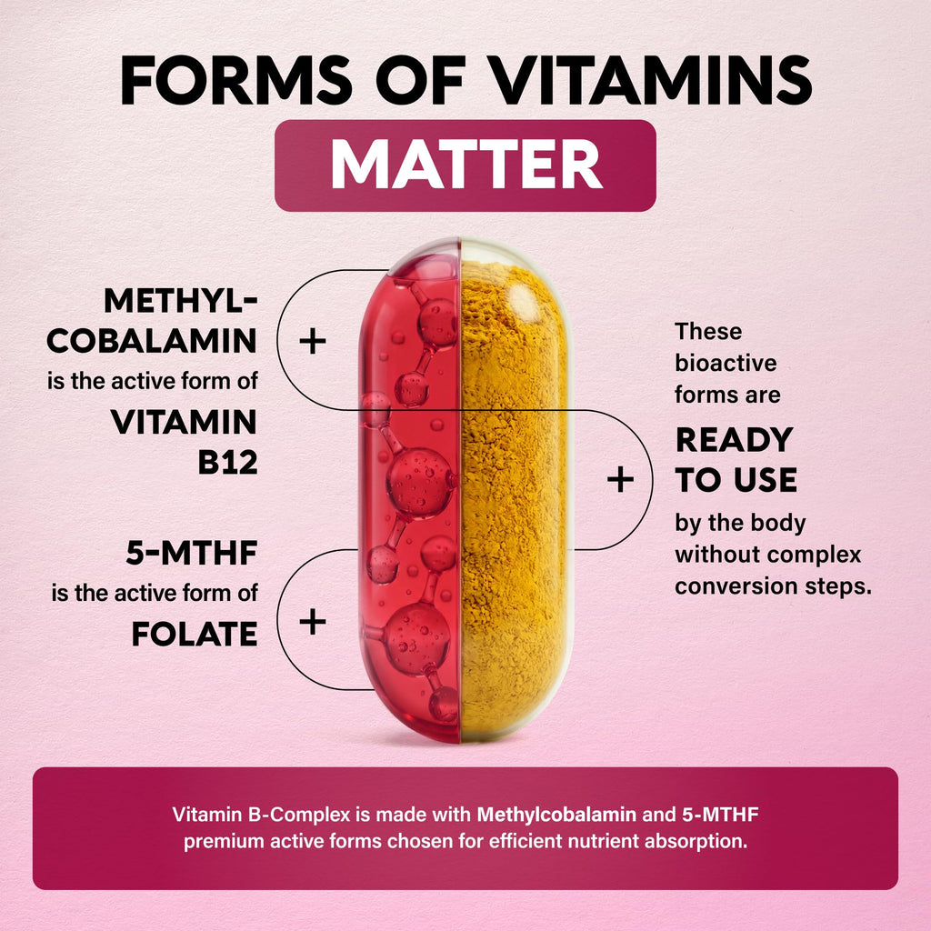 Vitamin B Complex for Men & Women | USA Made

