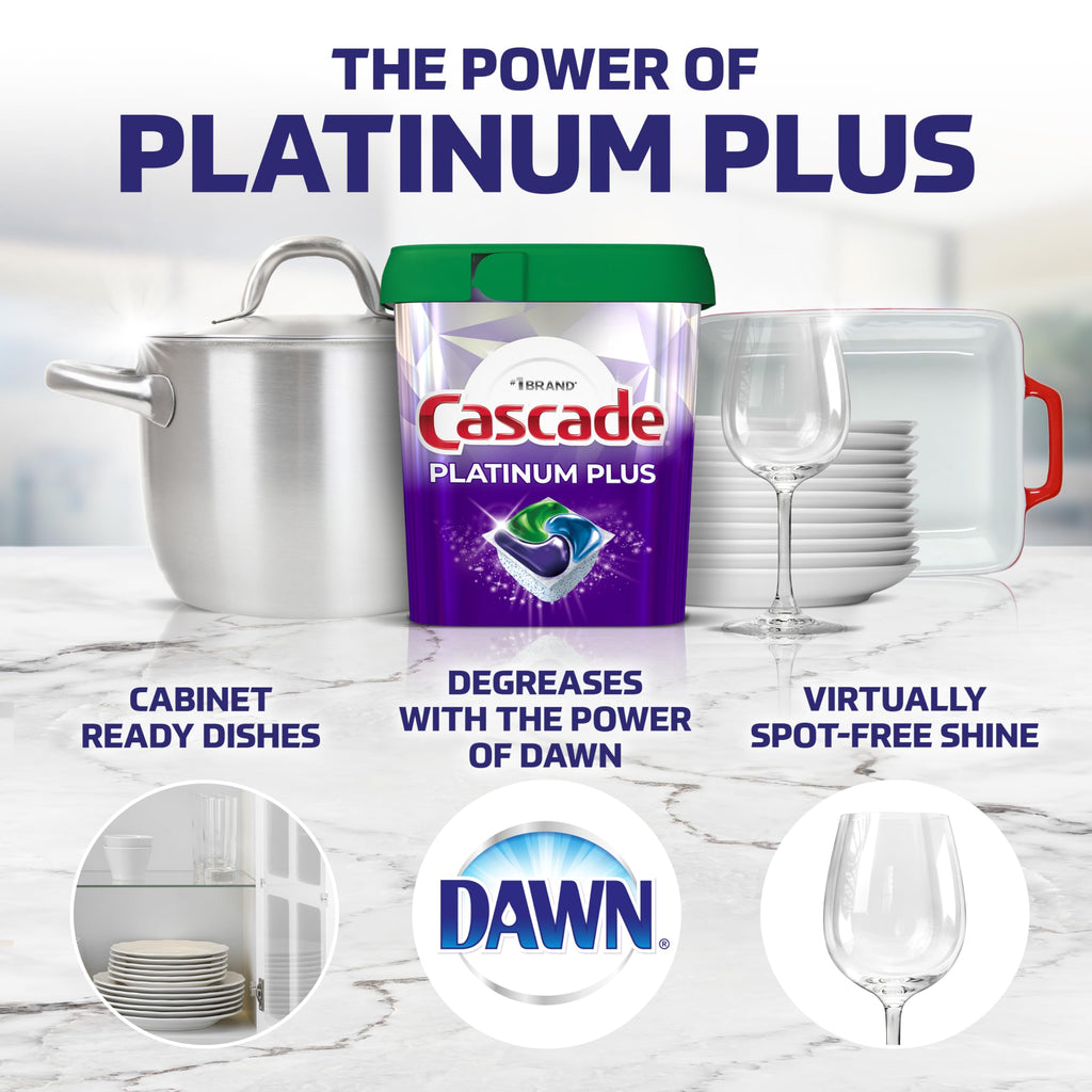 Cascade Platinum Plus ActionPacs Dishwasher Pods

