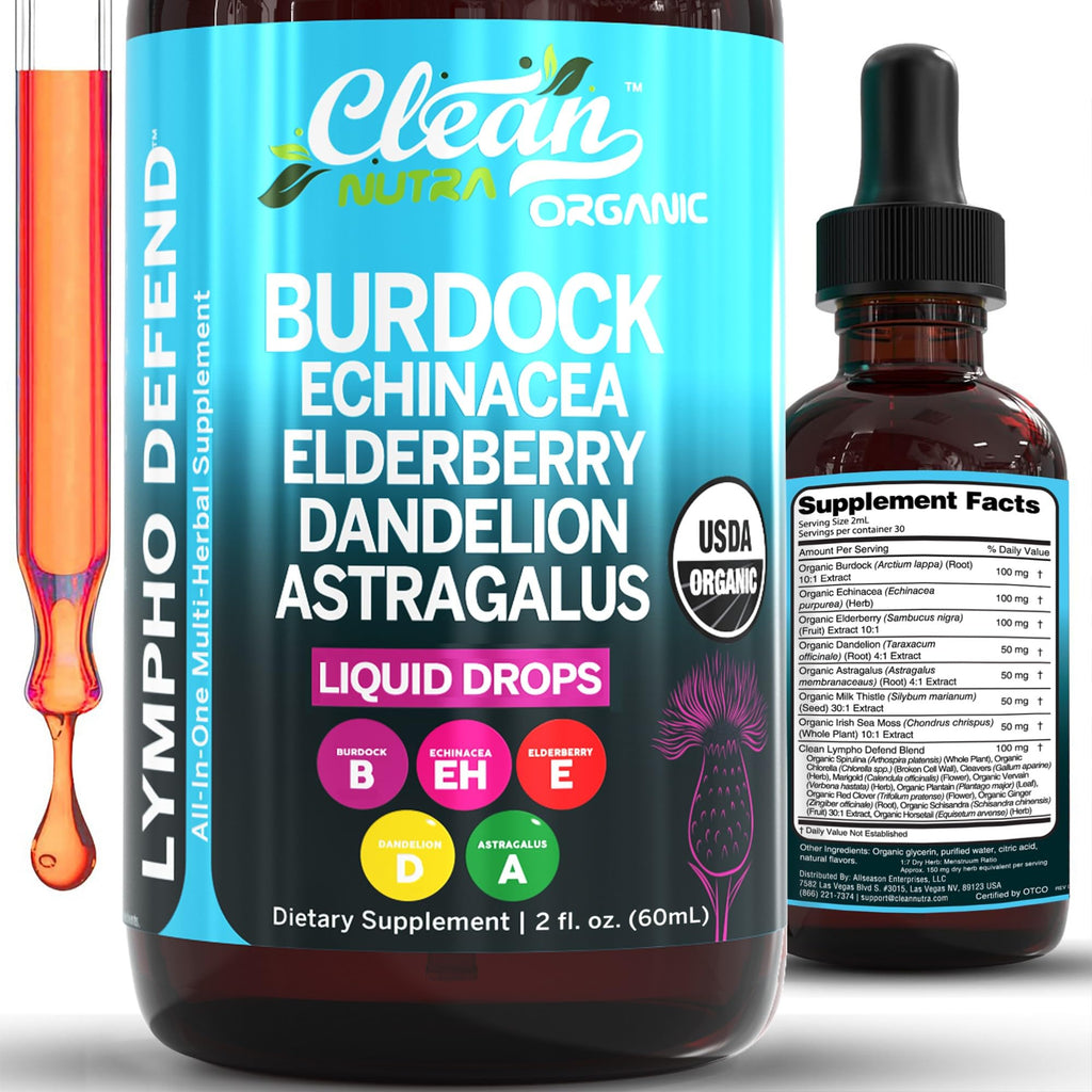 Lymphatic Drainage Drops | Clean Nutra Liquid Lymph Support

