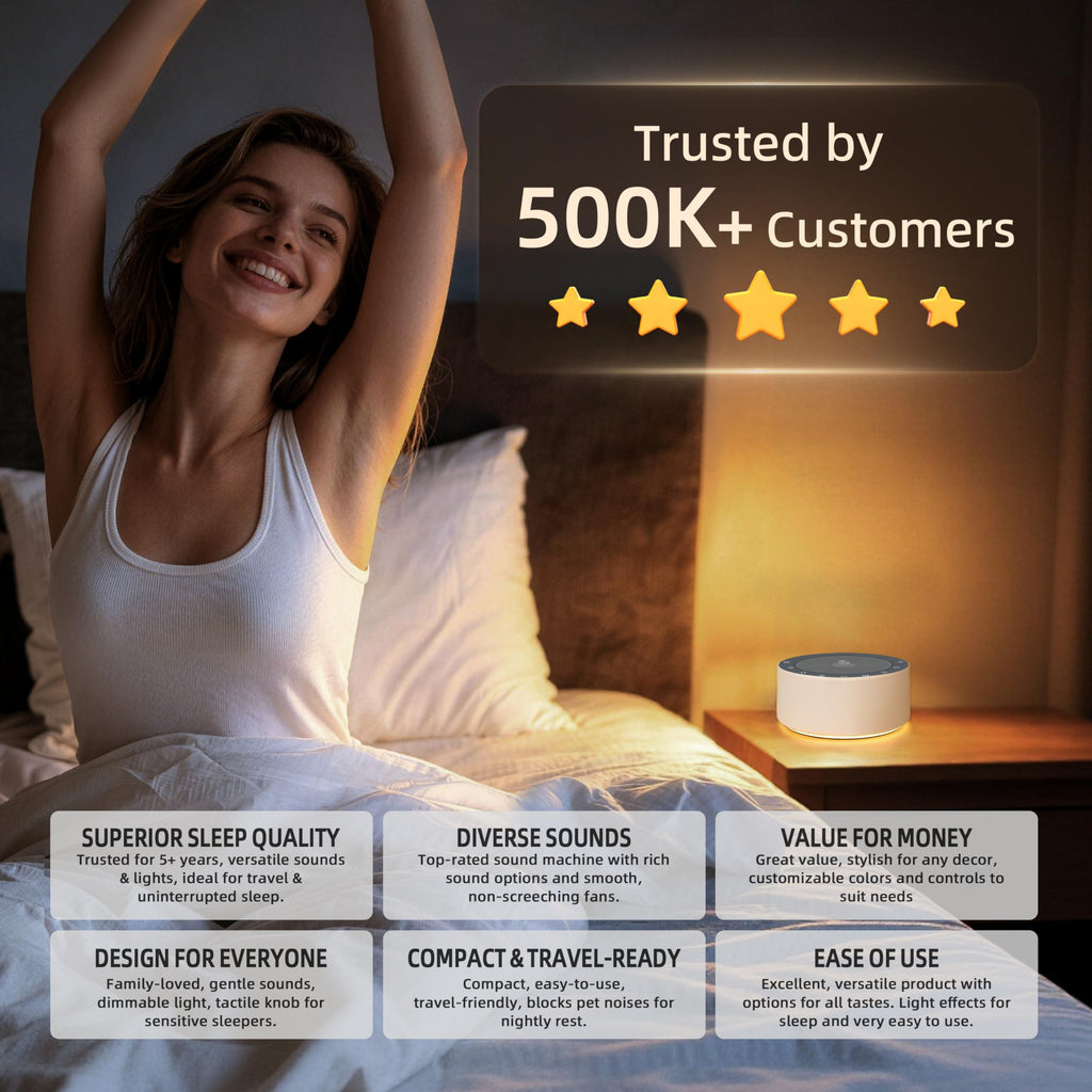 Kipcush Noise Machine for Sleep & Focus | 30 Sounds

