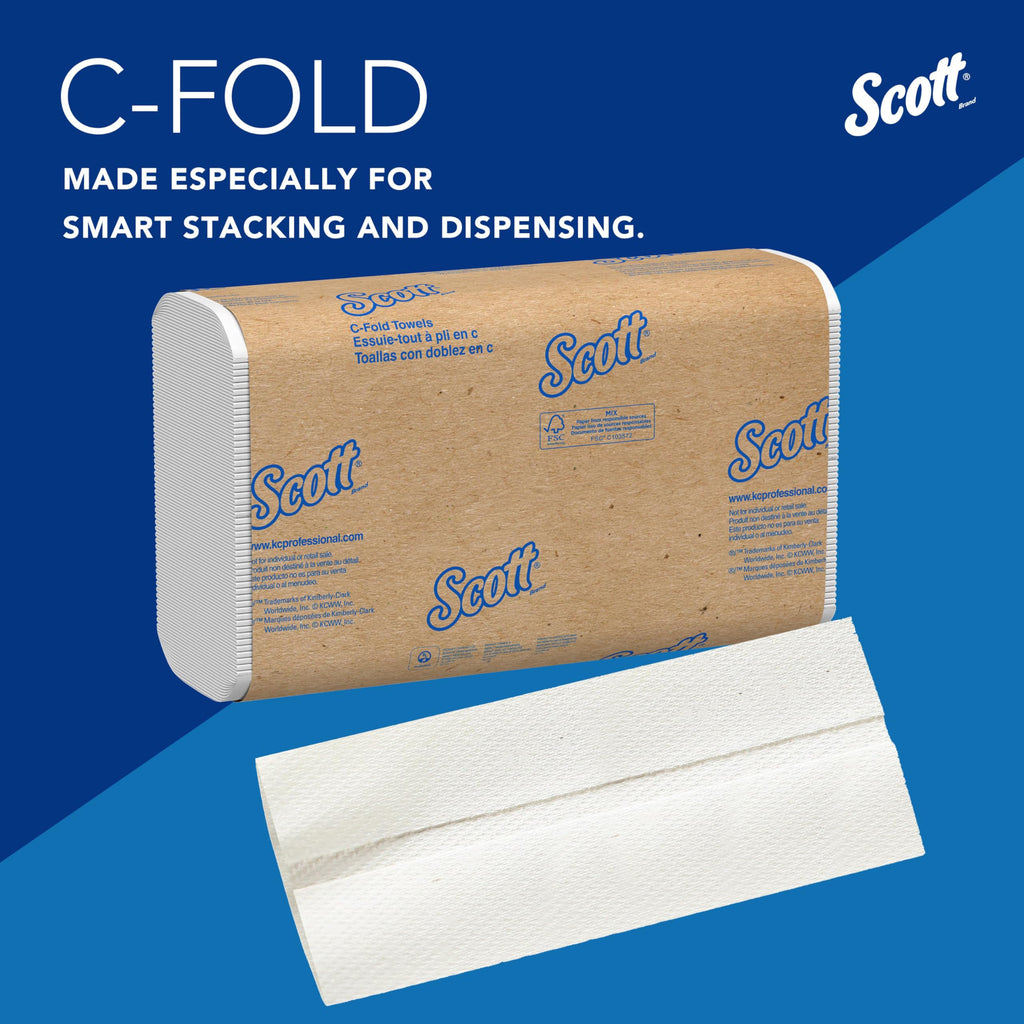 Scott Essential Folded Paper Towels for Commercial Use

