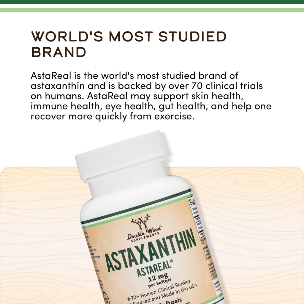Double Wood Astaxanthin – AstaReal, Clinically Studied

