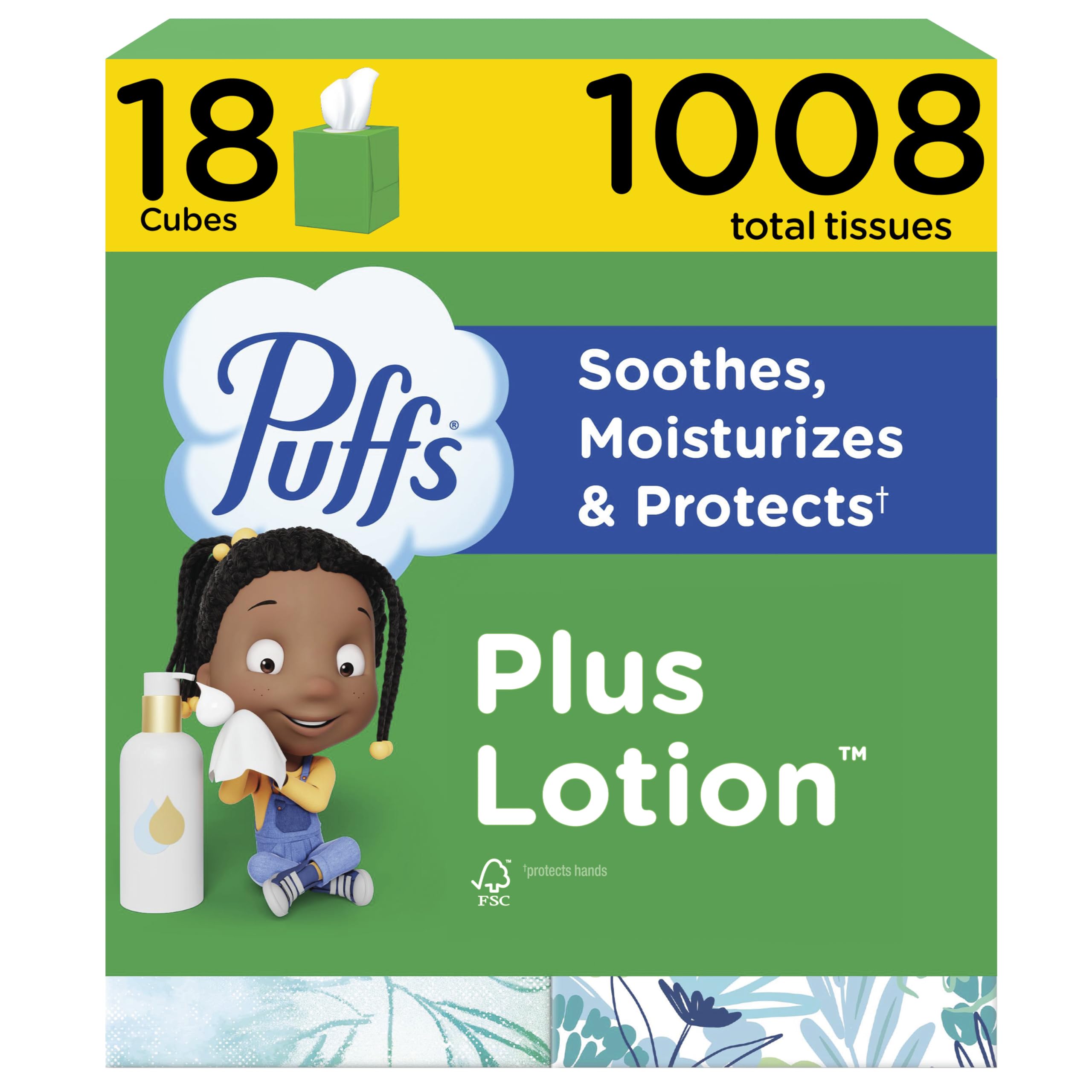 Puffs Plus Lotion Facial Tissues for Allergies

