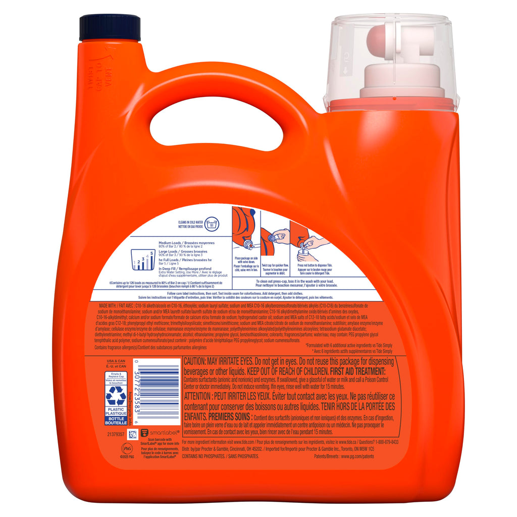 Tide Liquid Laundry Detergent | Concentrated Formula


