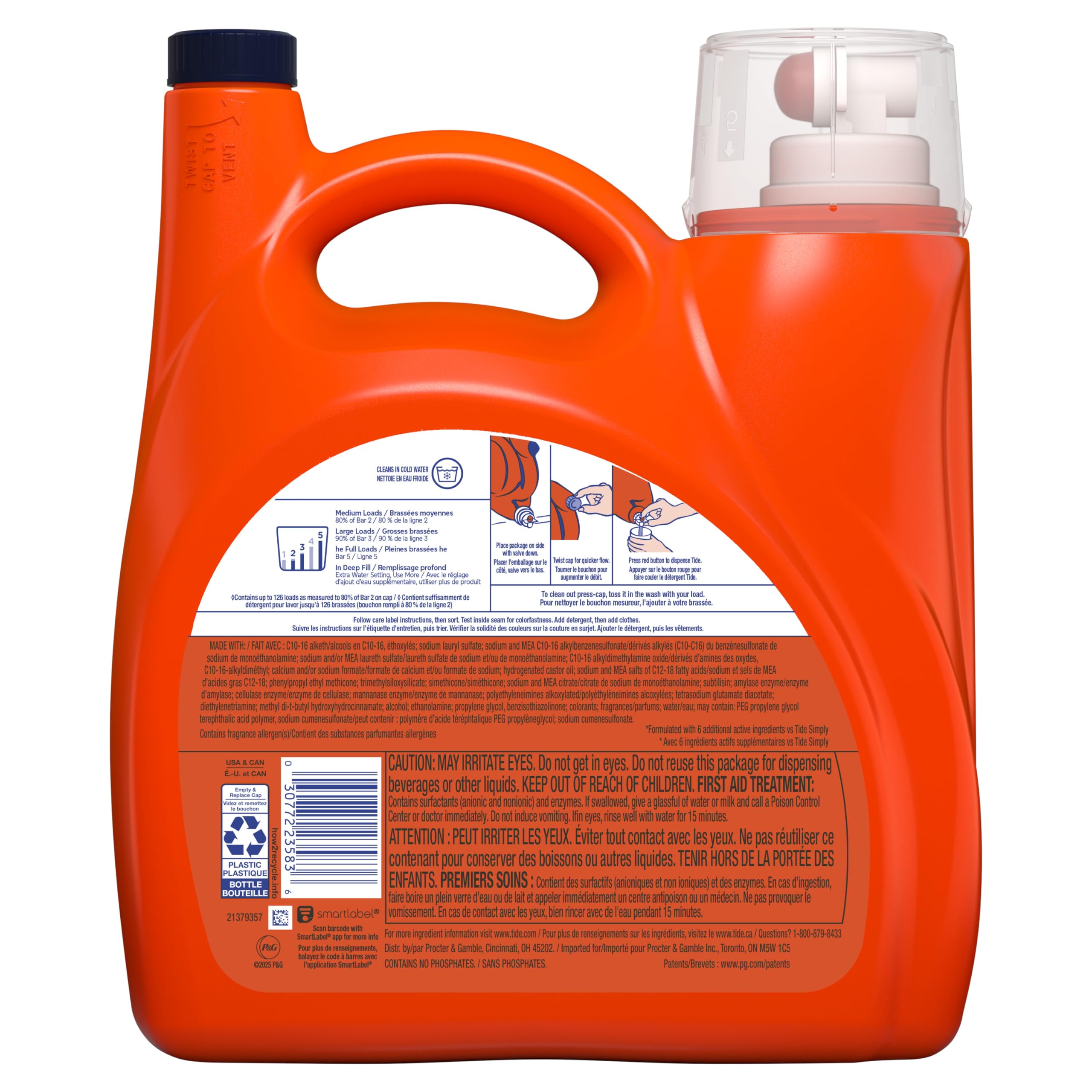 Tide Liquid Laundry Detergent | Concentrated Formula

