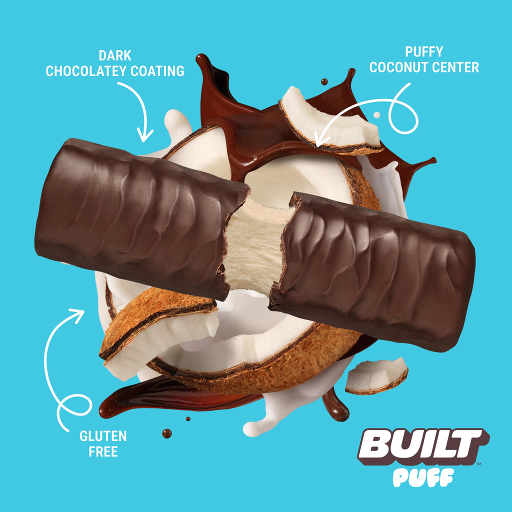 BUILT Puff Protein Bars with Collagen | Gluten Free

