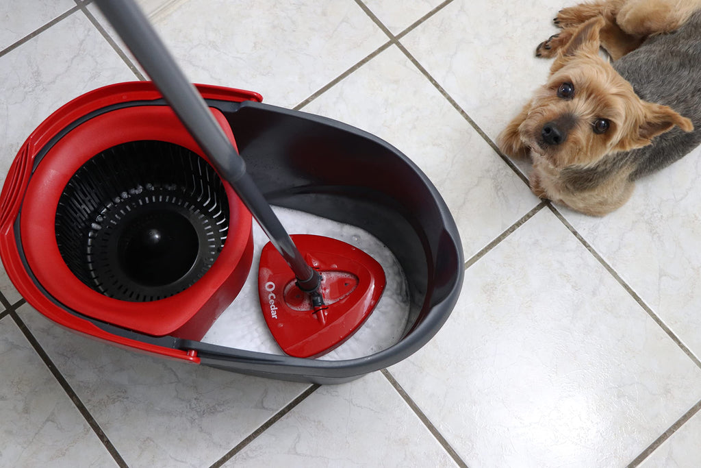 O-Cedar EasyWring Microfiber Spin Mop & Bucket System

