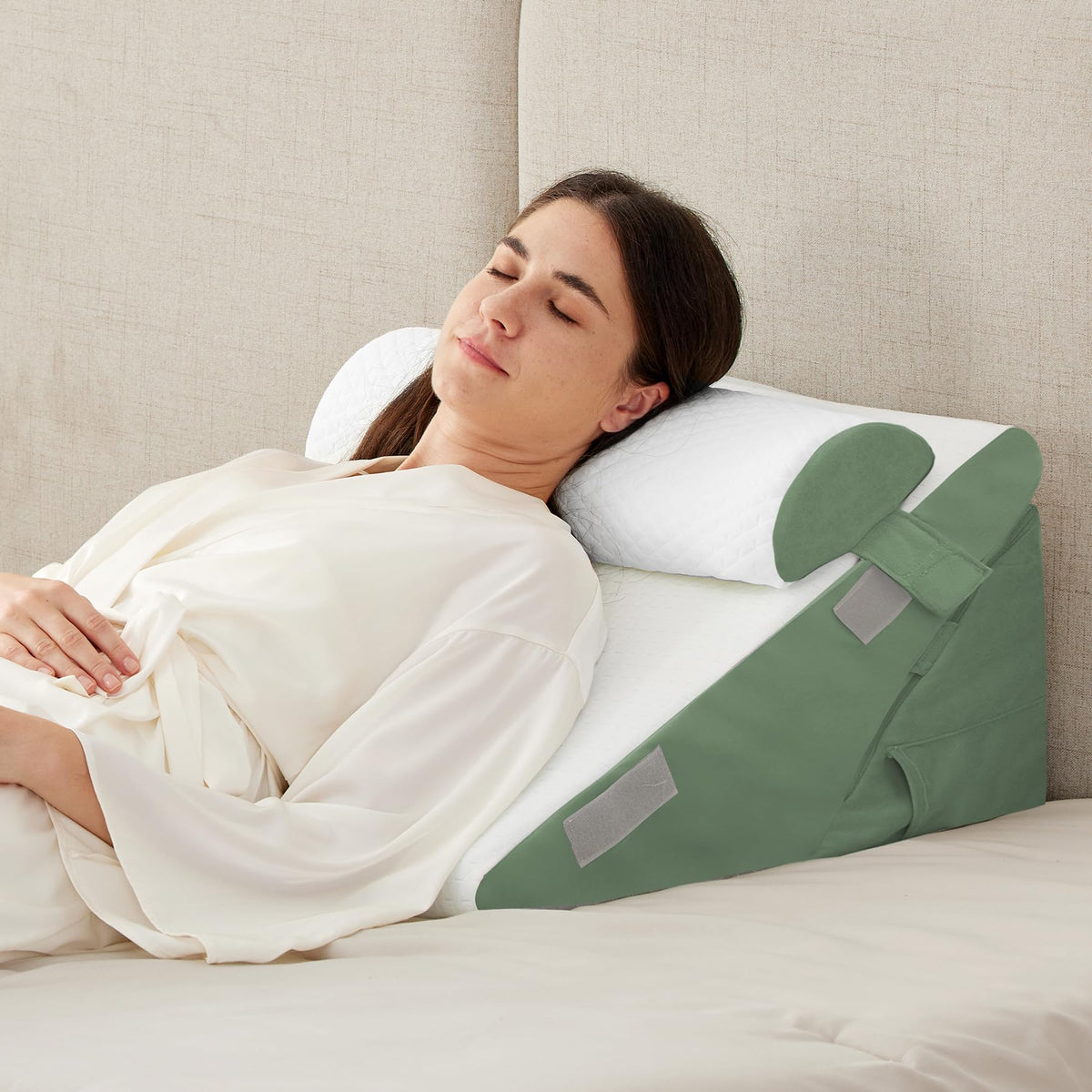 Ruqmuis 3-Piece Wedge Pillow Set for After Surgery