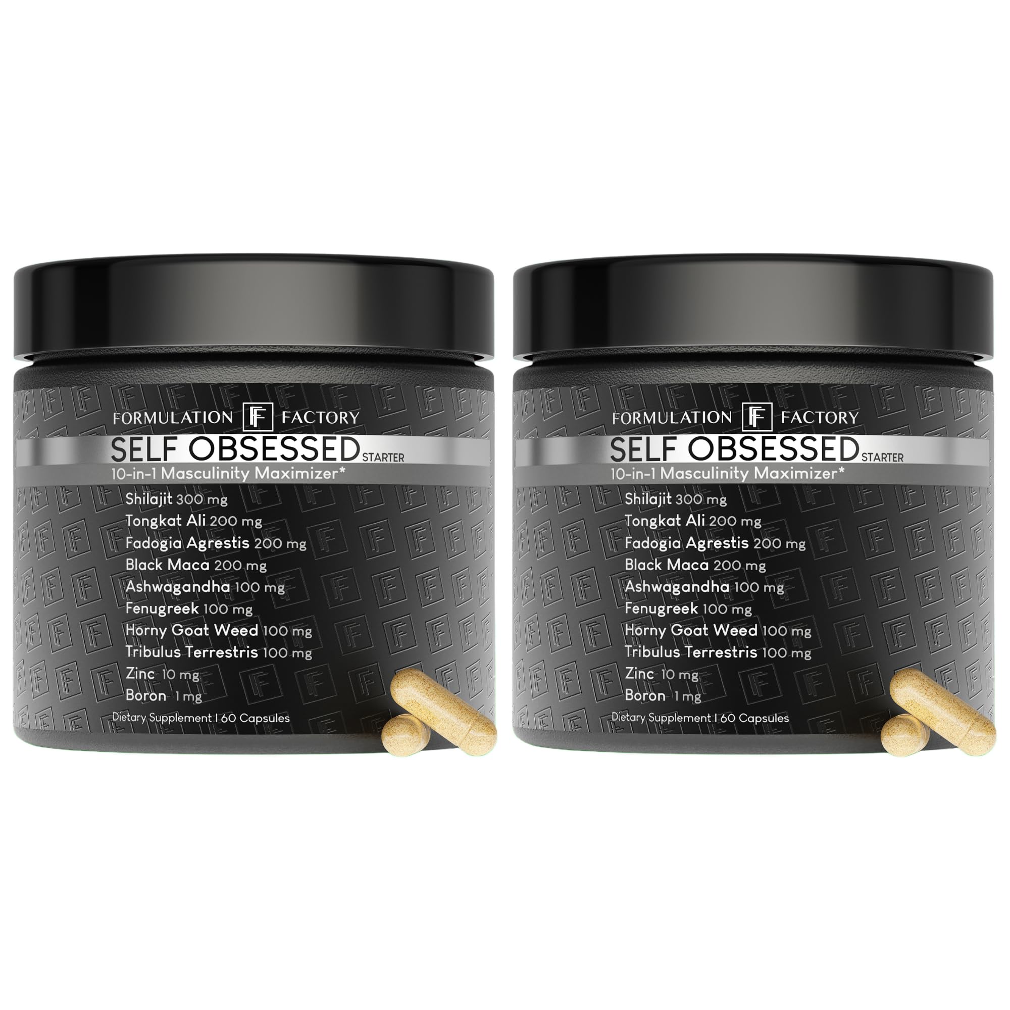 Formulation Factory Self Obsessed 10-in-1 Natural Testosterone Booster for Men