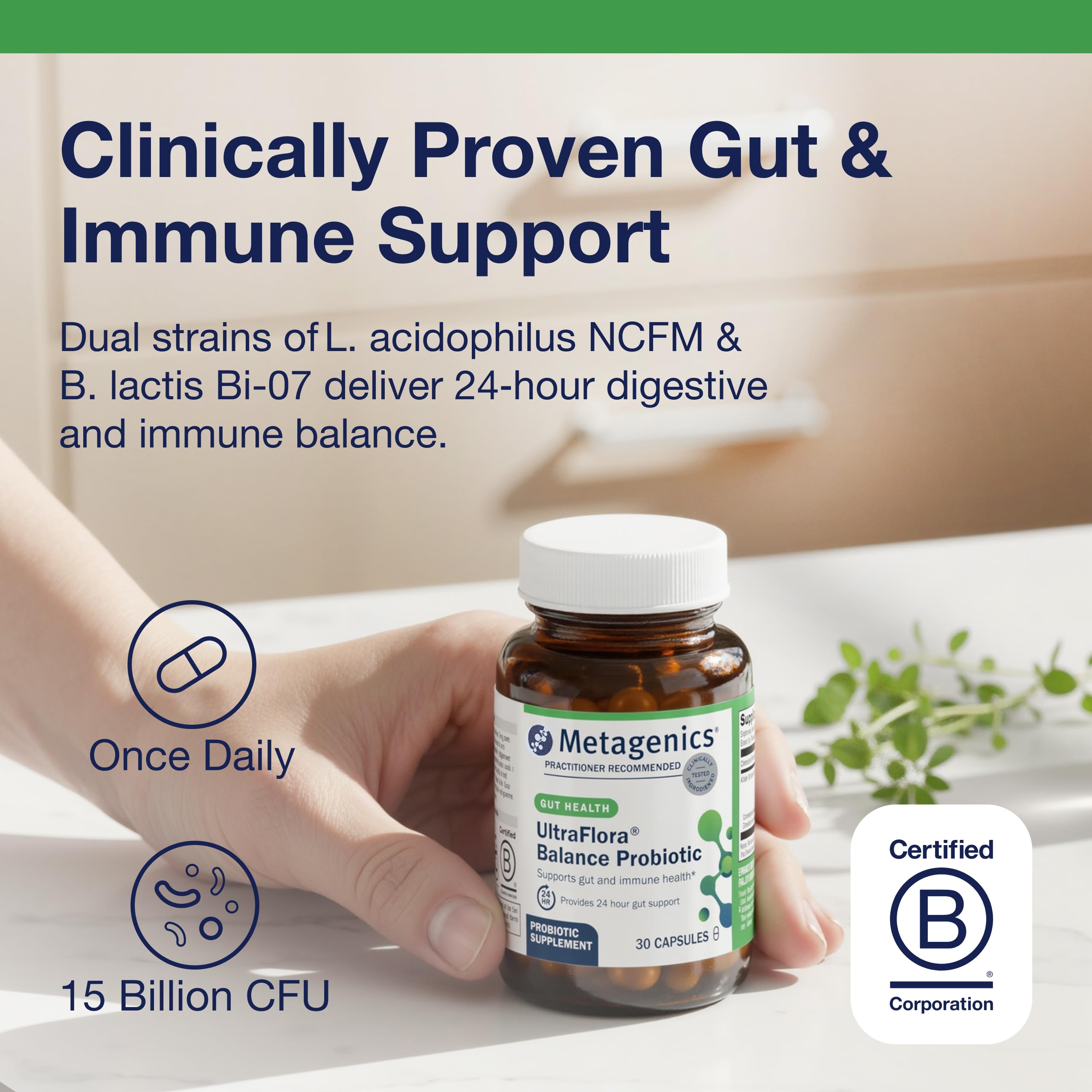 Metagenics UltraFlora Balance Probiotic for Digestive Support

