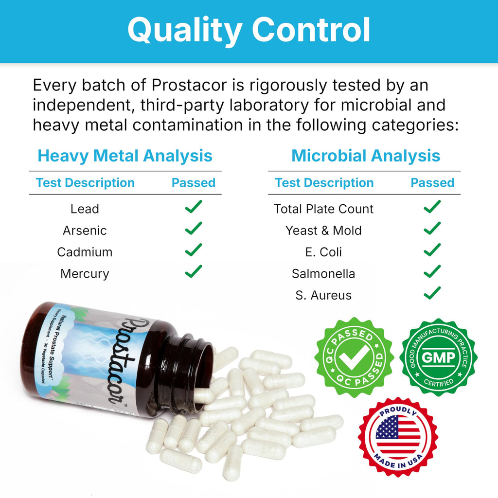Prostacor Prostate Health Supplement - Non-GMO Vegan

