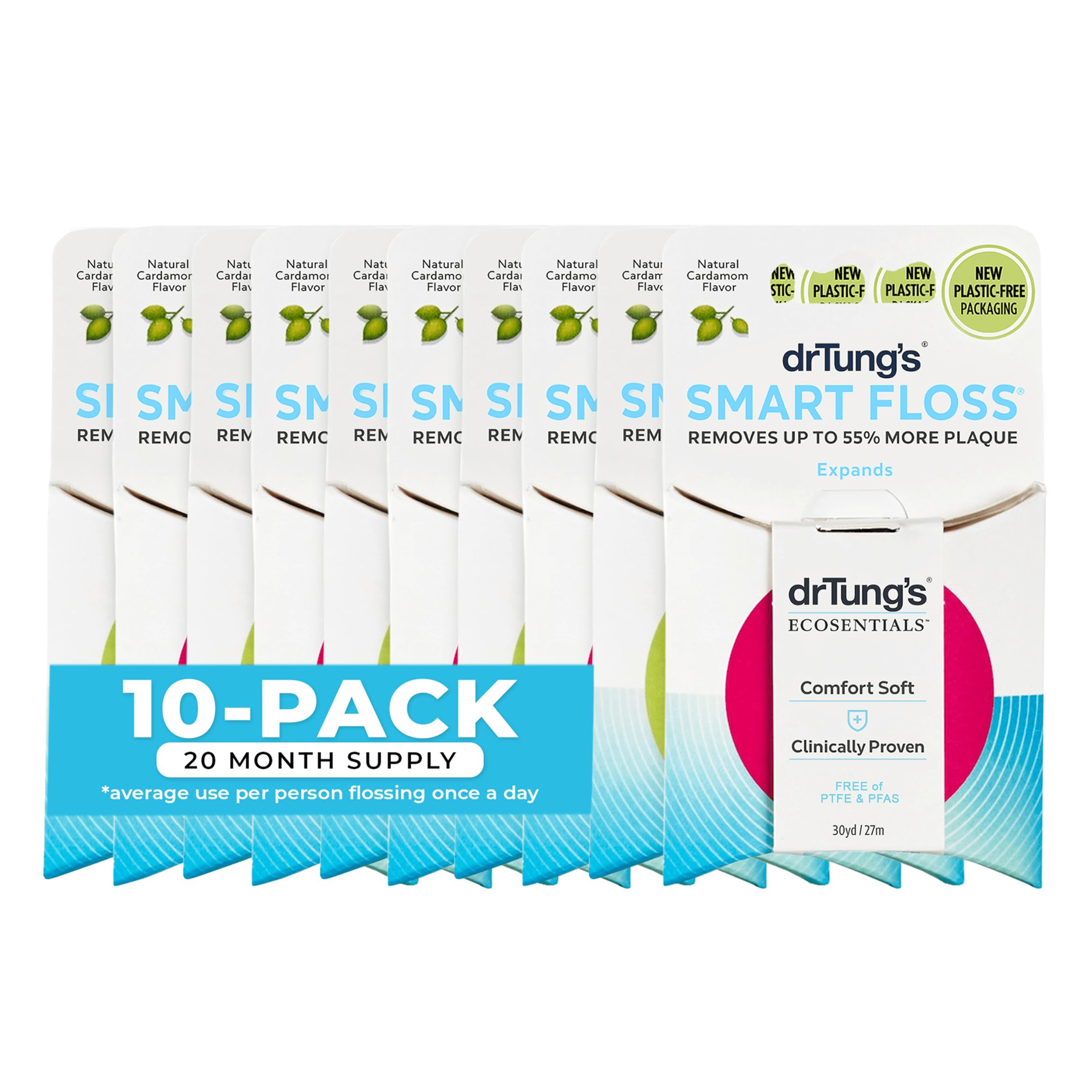 DrTung's Smart Floss: Natural Expanding Floss, BPA, PTFE & PFAS Free
