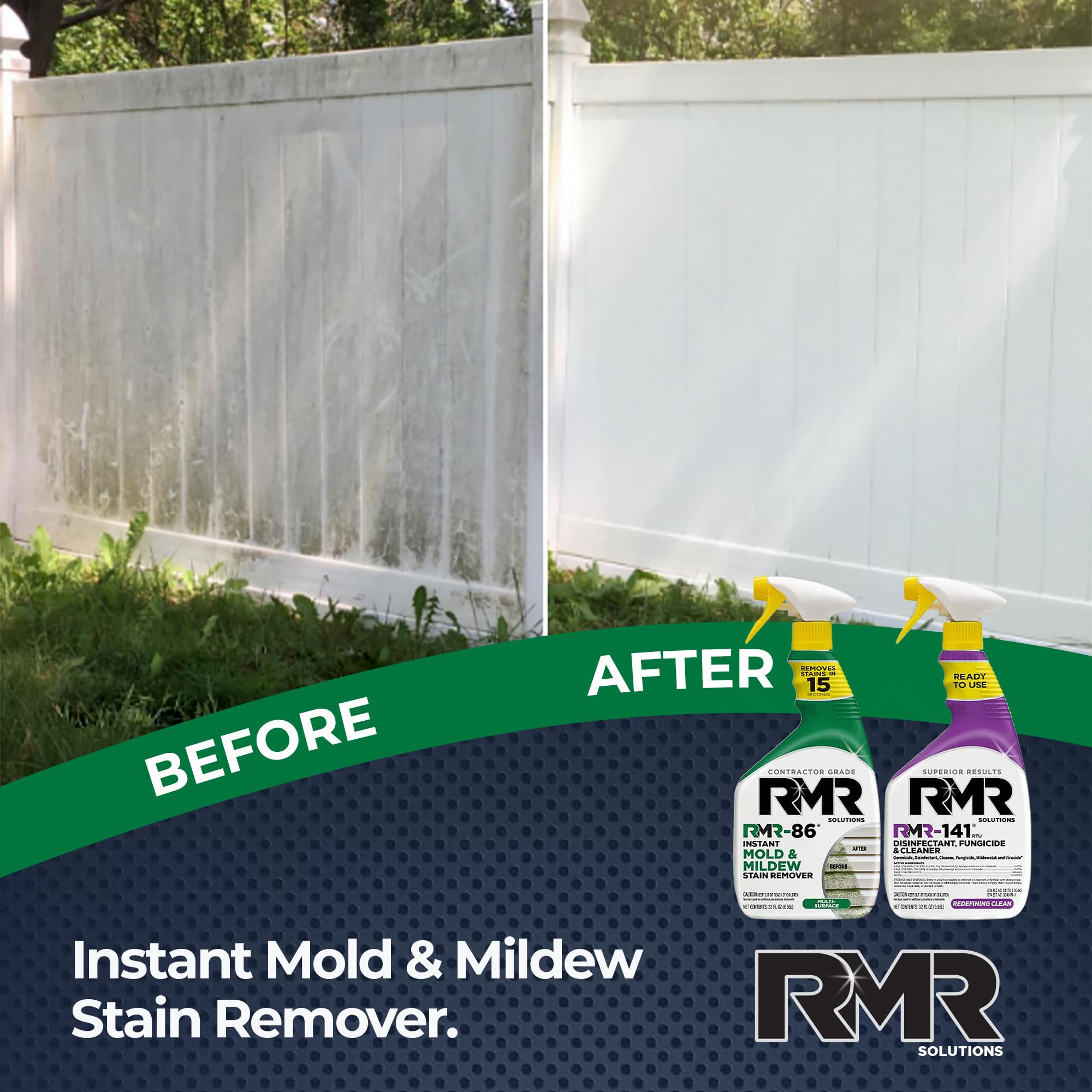RMR Brands Mold & Mildew Removal Kit | Disinfectant Spray

