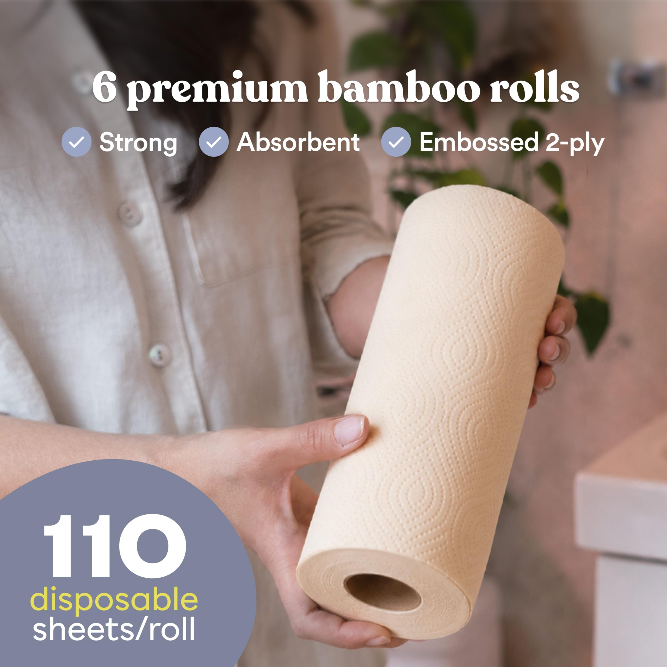 Bamboo Paper Towels by Betterway – Tree-Free & Compostable

