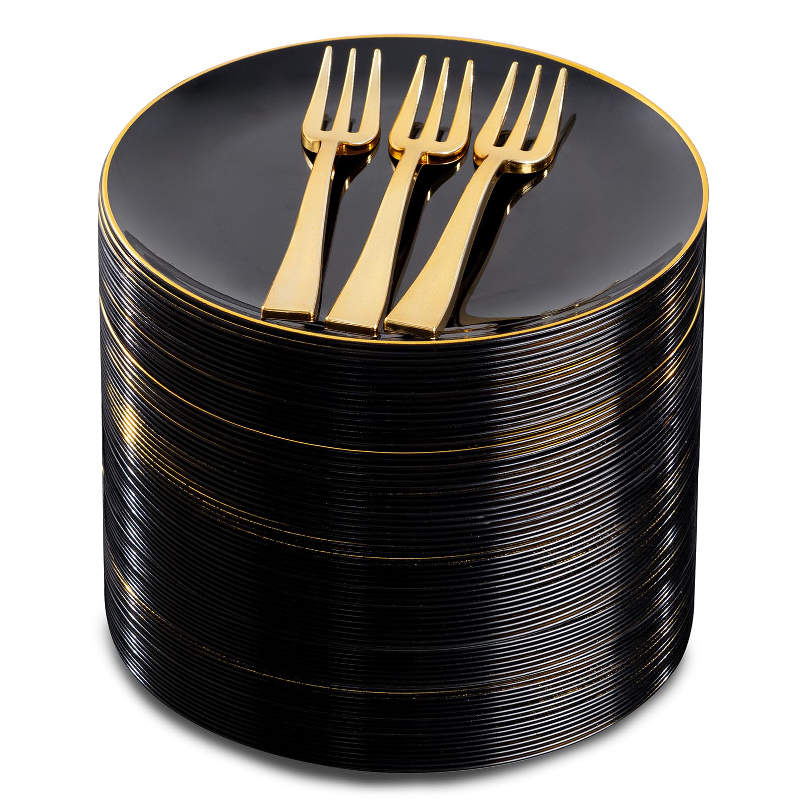 Festiva 200-Piece Disposable Dessert Plates with 5in Forks