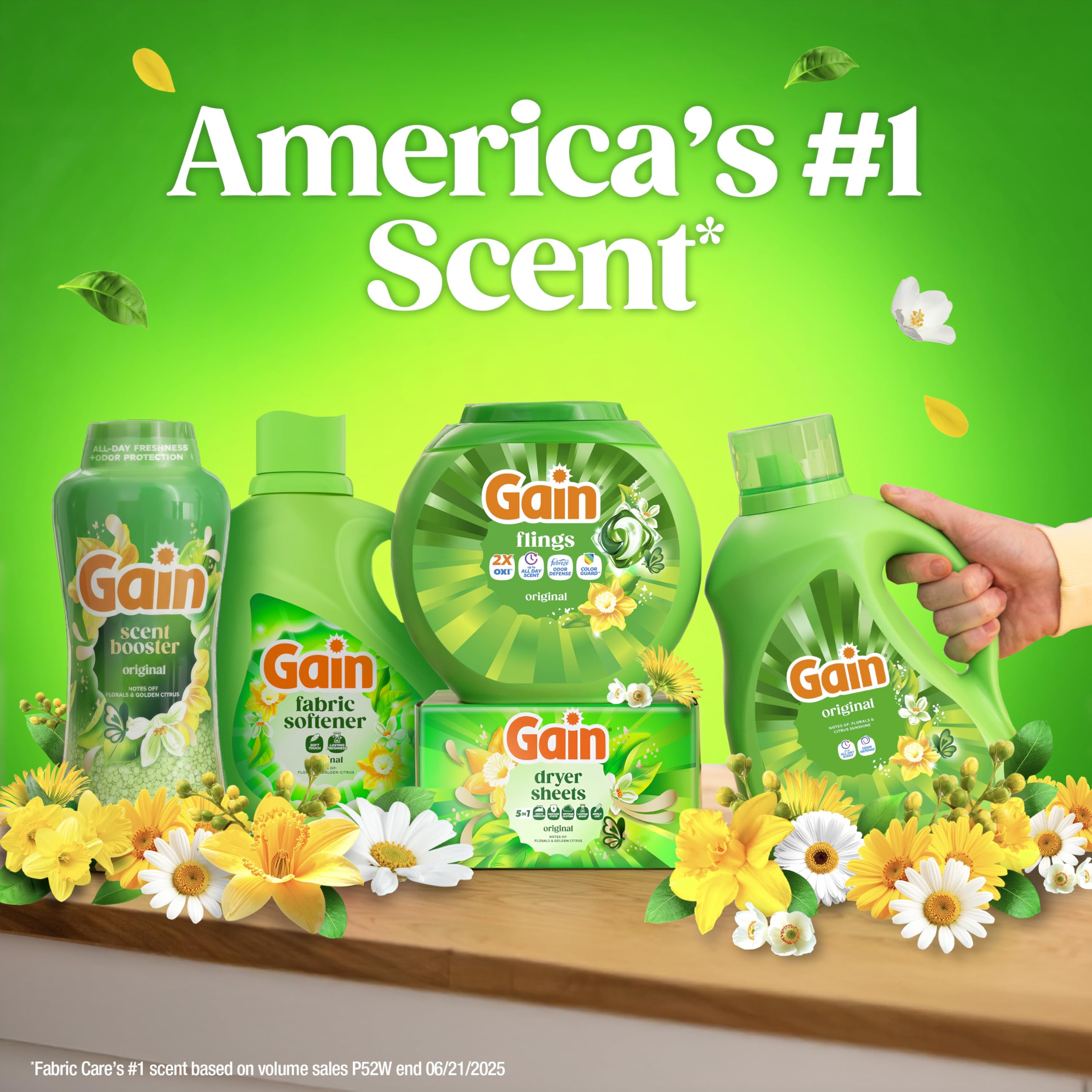 Gain Flings Liquid Laundry Pacs | Odor Defense

