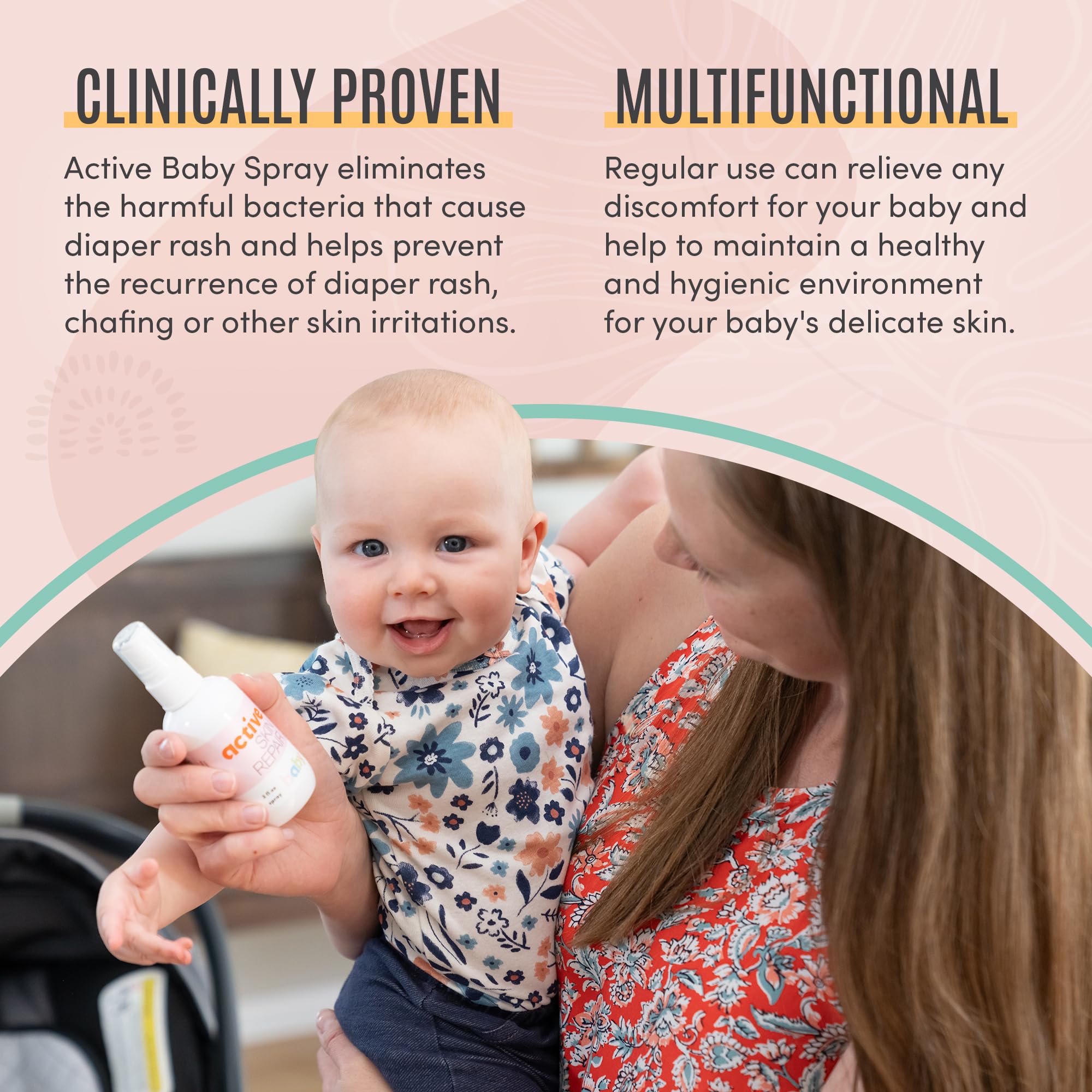 Active Skin Repair Baby Spray | Gentle Baby Skin Care

