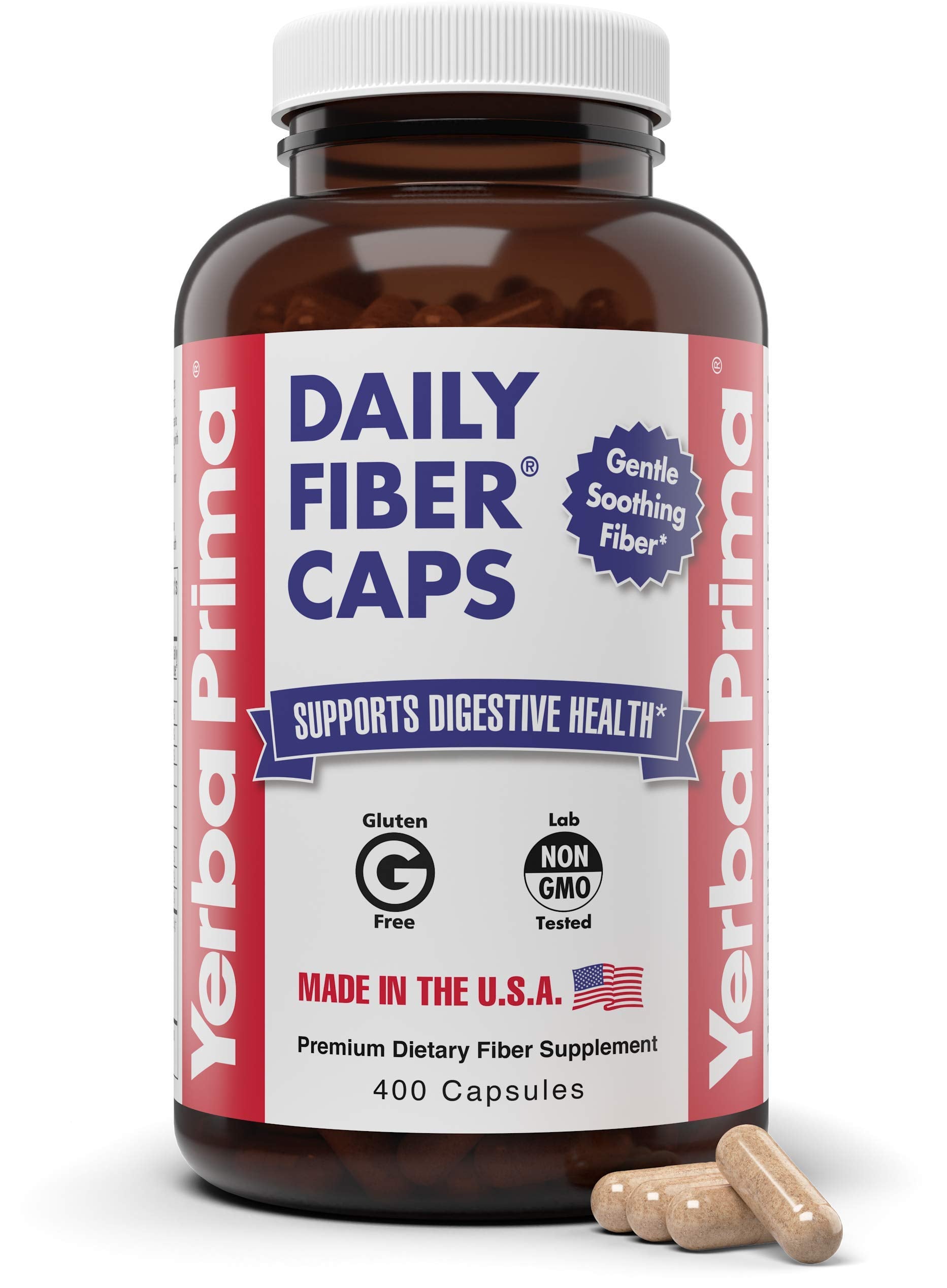 Yerba Prima Daily Fiber Formula | Five Fiber Types

