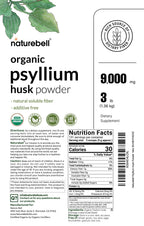 NatureBell Psyllium Husk Fiber Powder for Digestive Health

