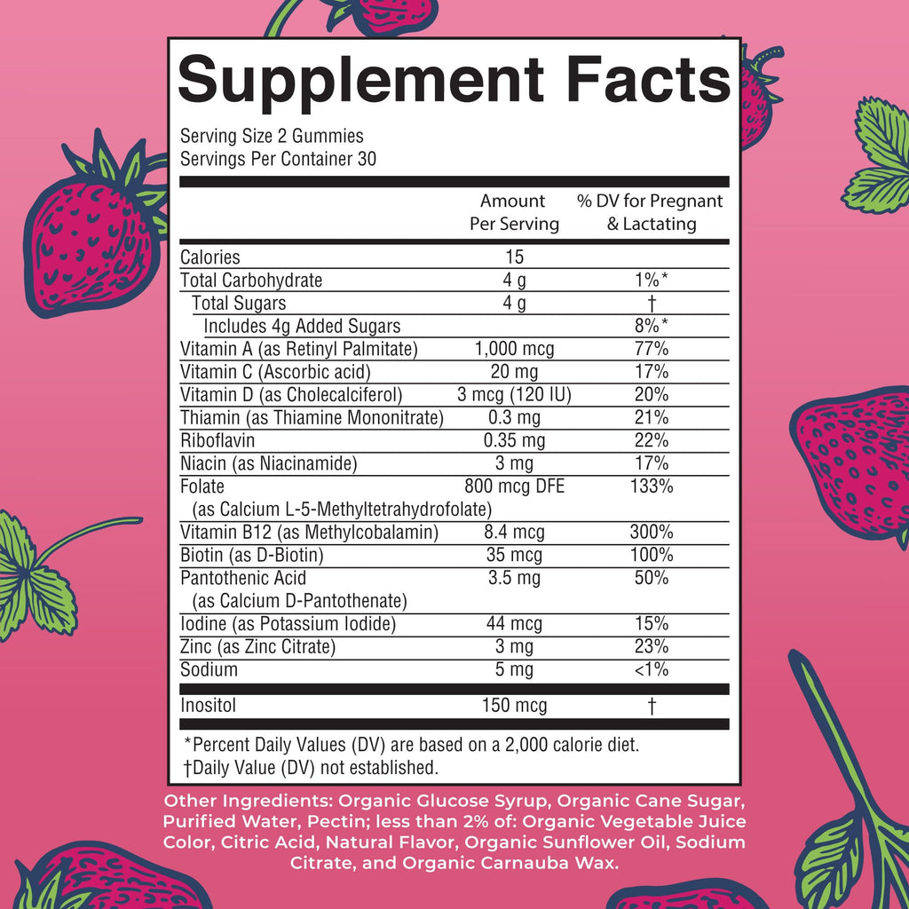 MaryRuth's Organics Prenatal & Postnatal Gummies

