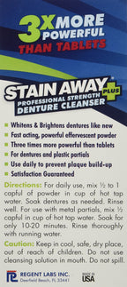 Stain Away Plus Denture Cleanser | Fast Acting

