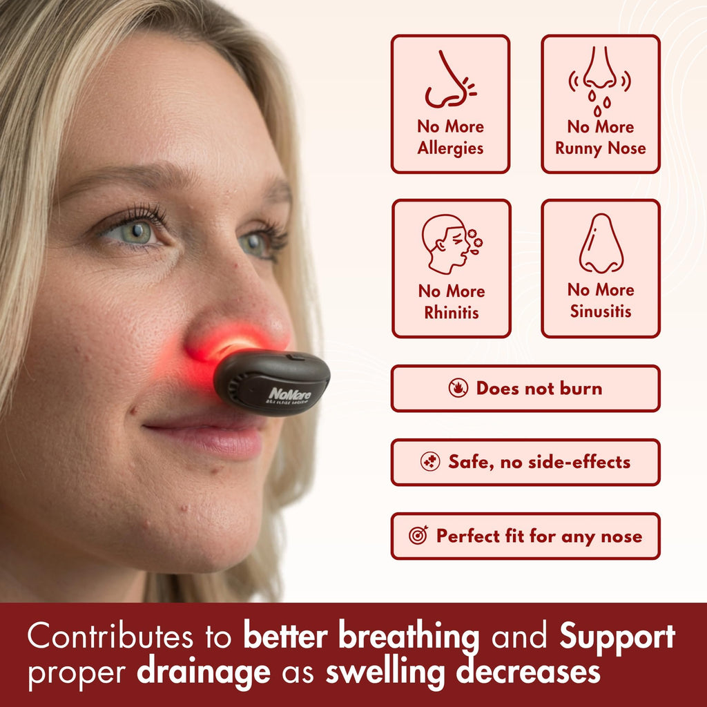 NoMore Red Light Therapy for Nose LED Nasal Device

