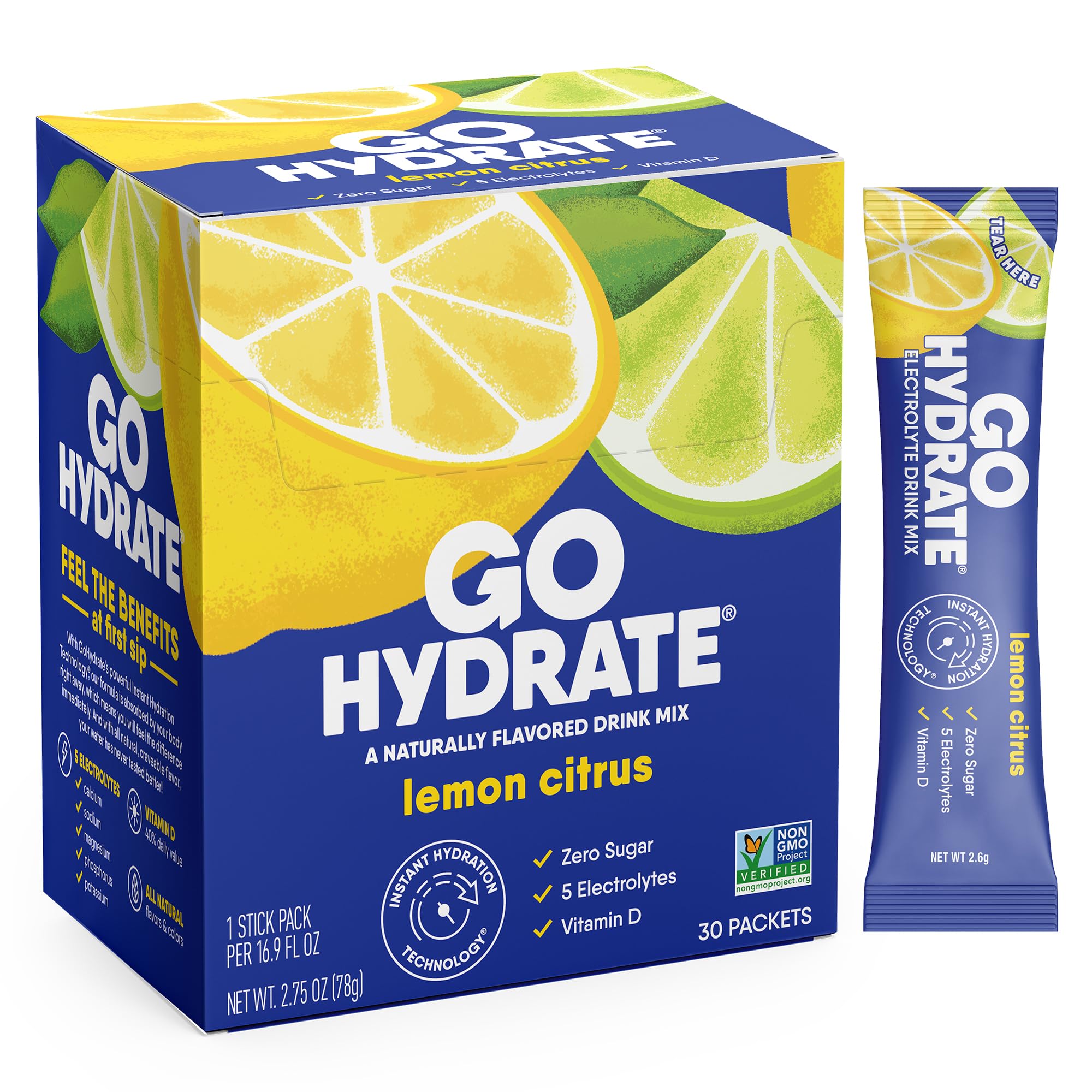 GoHydrate Electrolyte Powder - Low Sodium Sugar Free Hydration