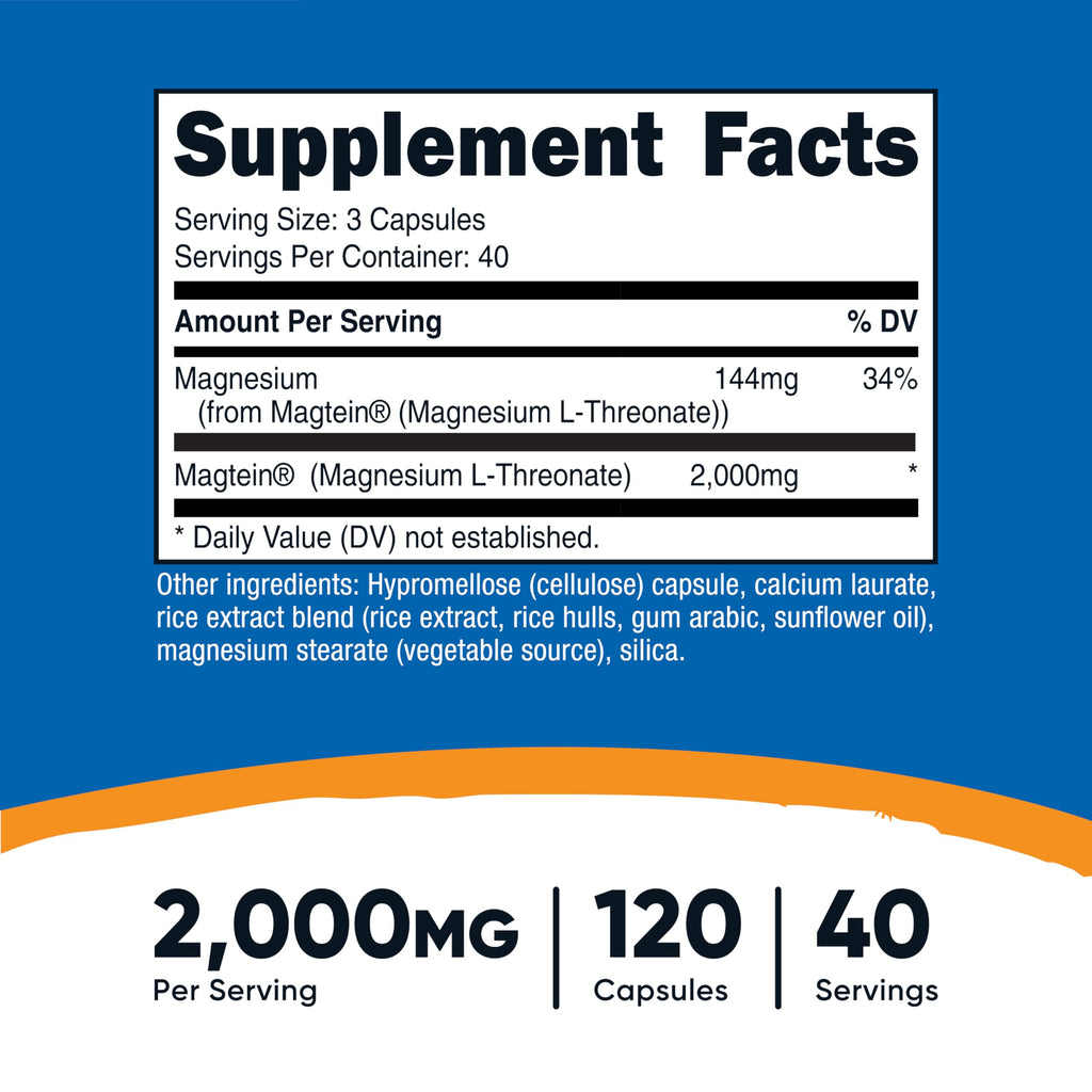 Nutricost Magnesium L-Threonate Supplement

