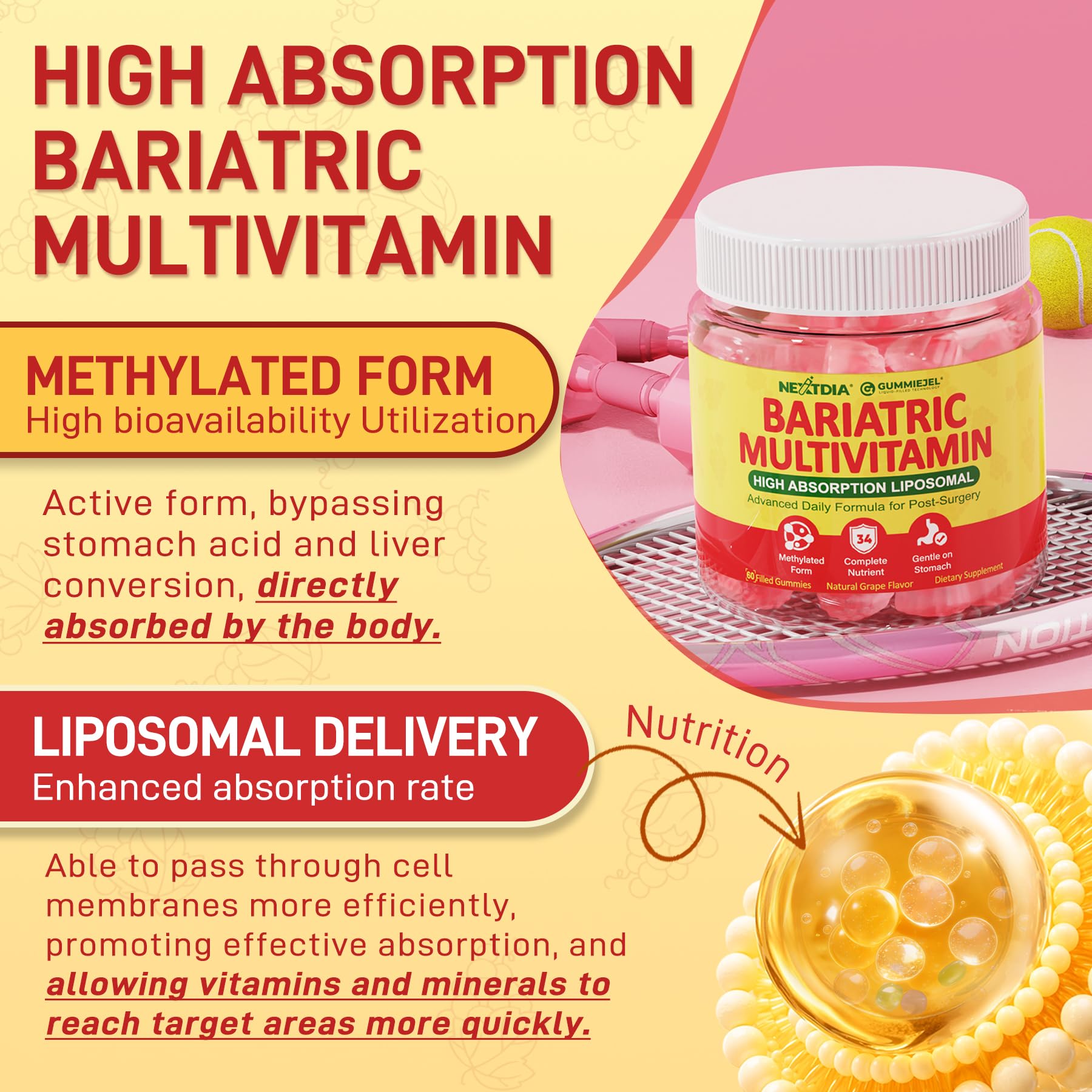 Gummy Multivitamin for Adults - Daily Nutrition Support


