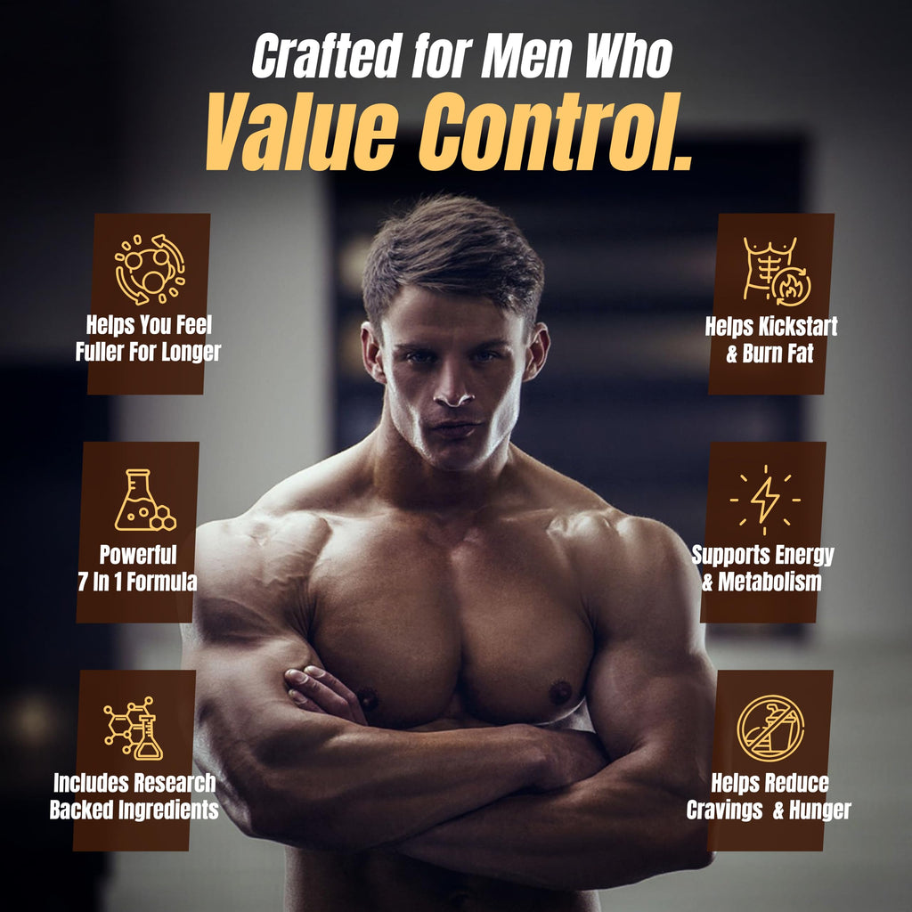 Premium Male Appetite Suppressant & Fat Burner

