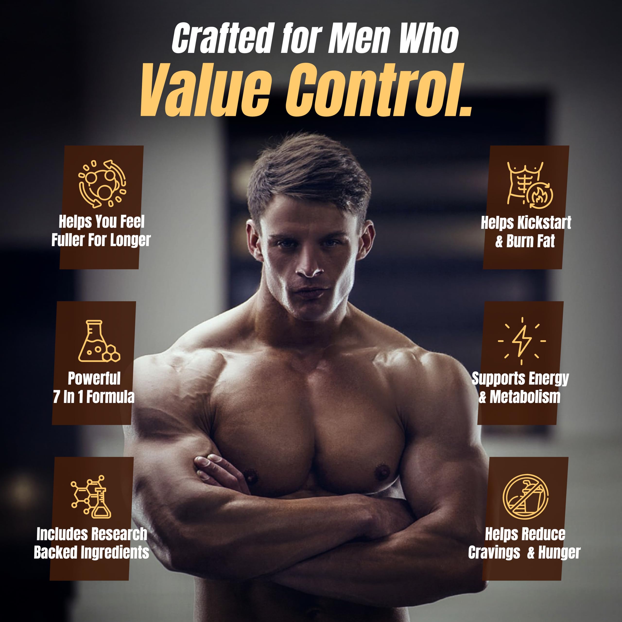 Premium Male Appetite Suppressant & Fat Burner

