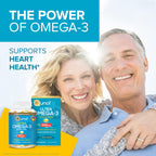 Qunol Fish Oil Omega-3 Softgels for Heart Health

