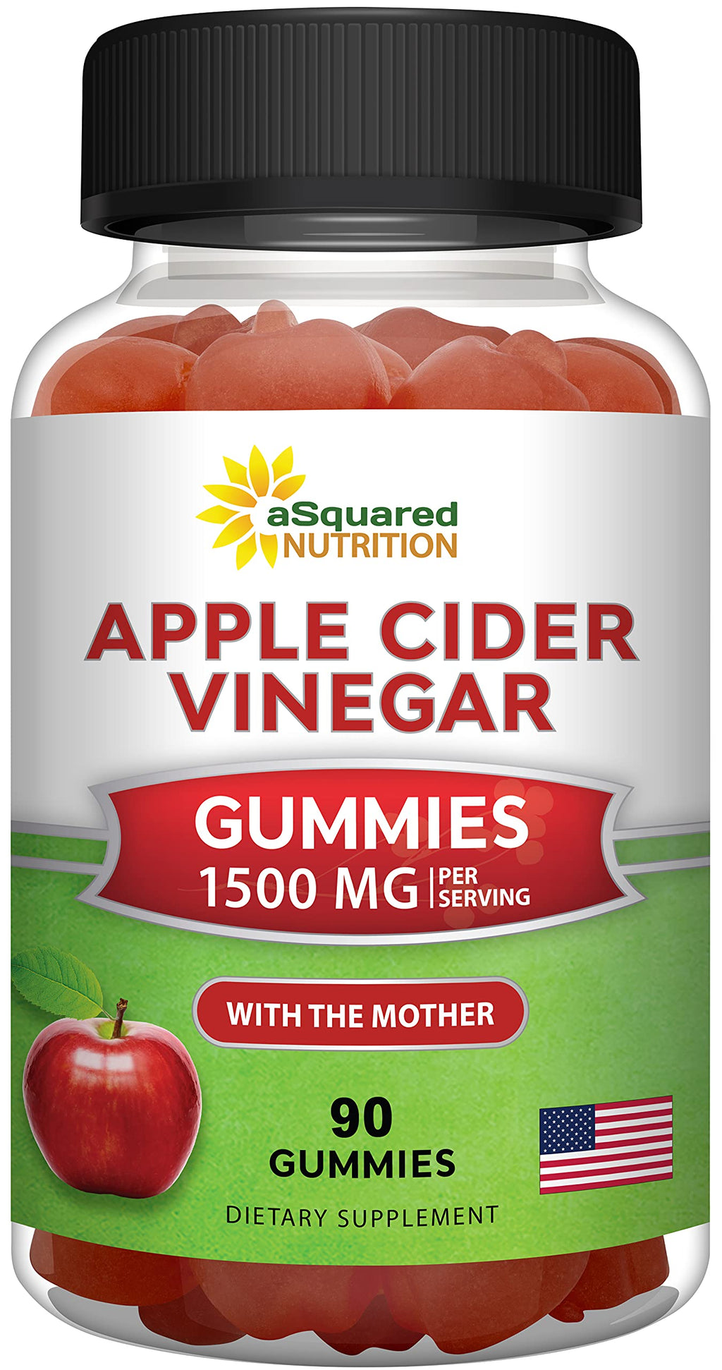 aSquared Apple Cider Vinegar Gummies with The Mother

