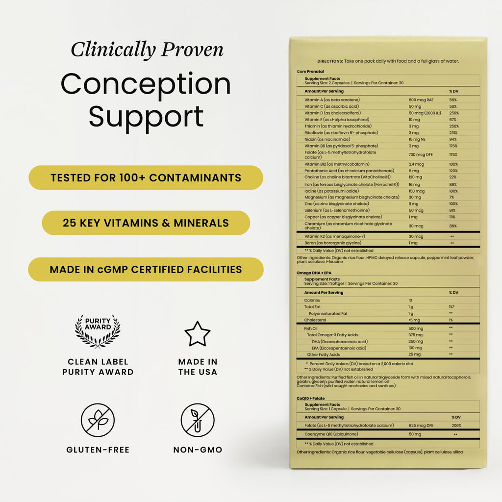 Perelel Conception Prenatal Multivitamin with DHA & Folate

