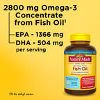 Nature Made Omega-3 Fish Oil Softgels - Omega-3 Supplement

