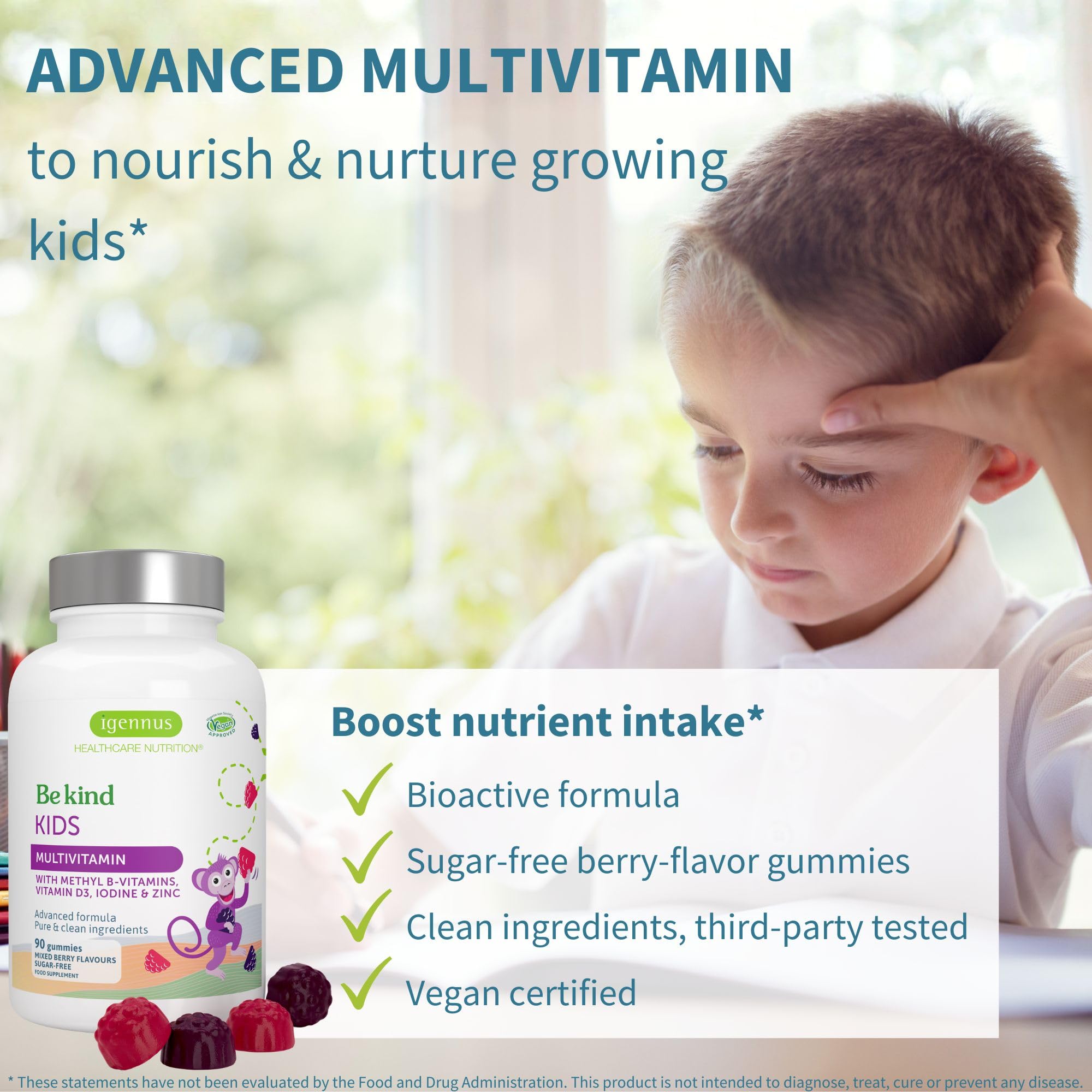 Igennus Methylated Kids Multivitamin Gummies | Clean Label

