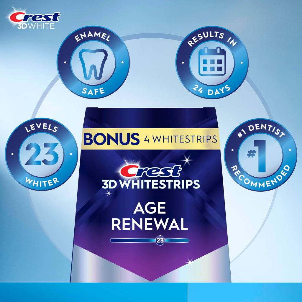 Crest Whitestrips Age Renewal Teeth Whitening Kit

